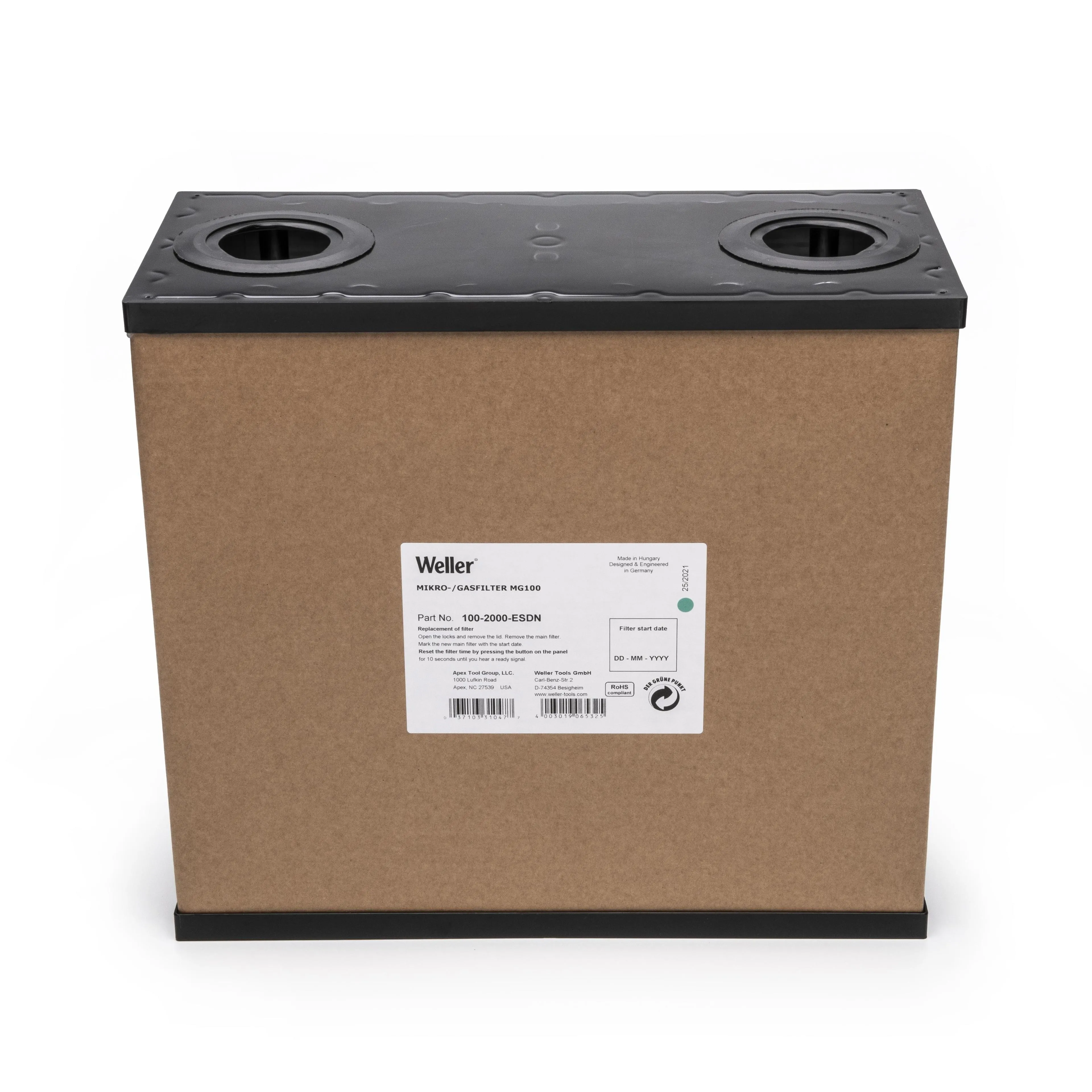 Filtro Weller, ESD, mod. 100-2000-ESDN