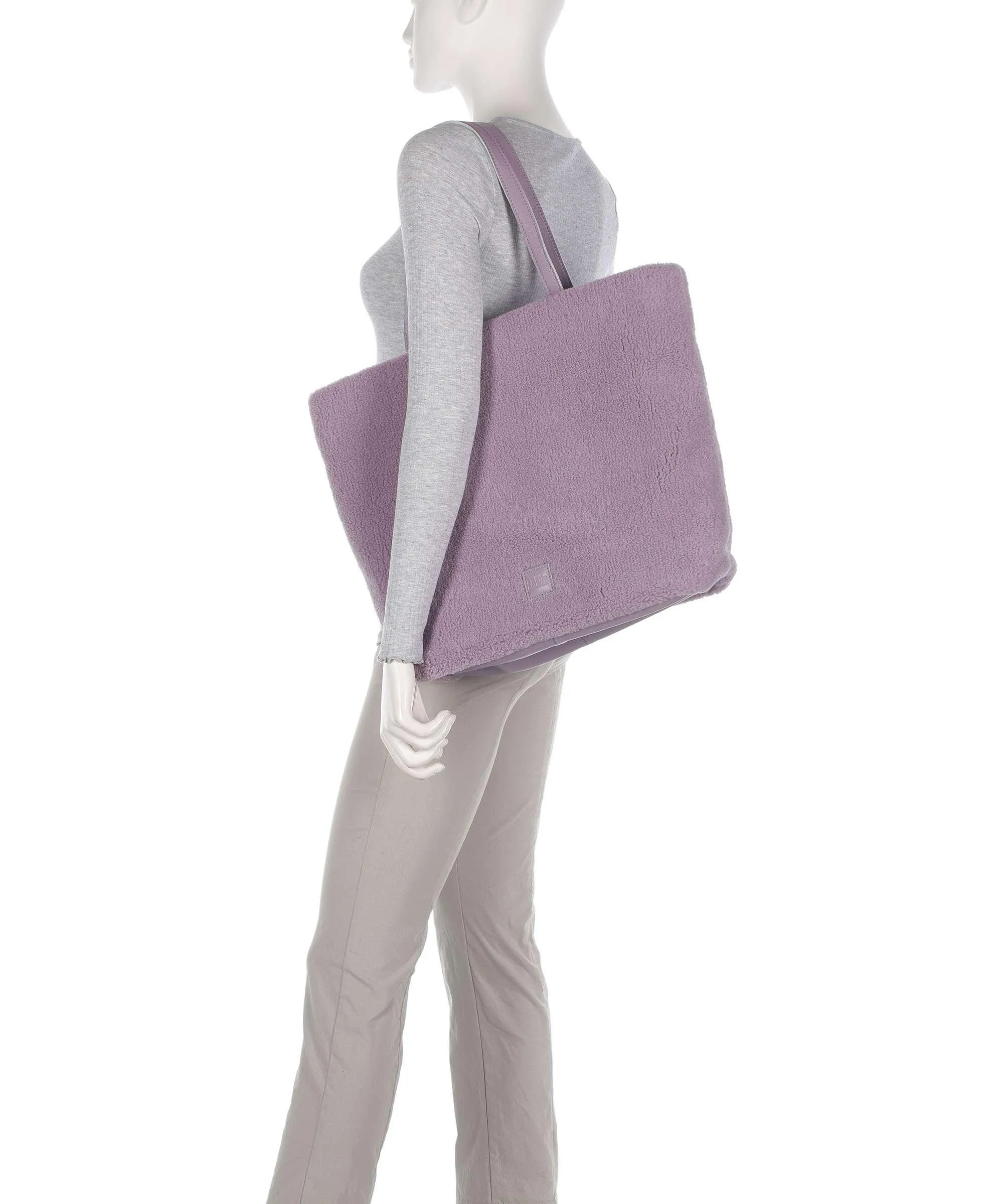  FredsBruder Cuddle Borsa shopper poliestere, pelle granulata lavanda  