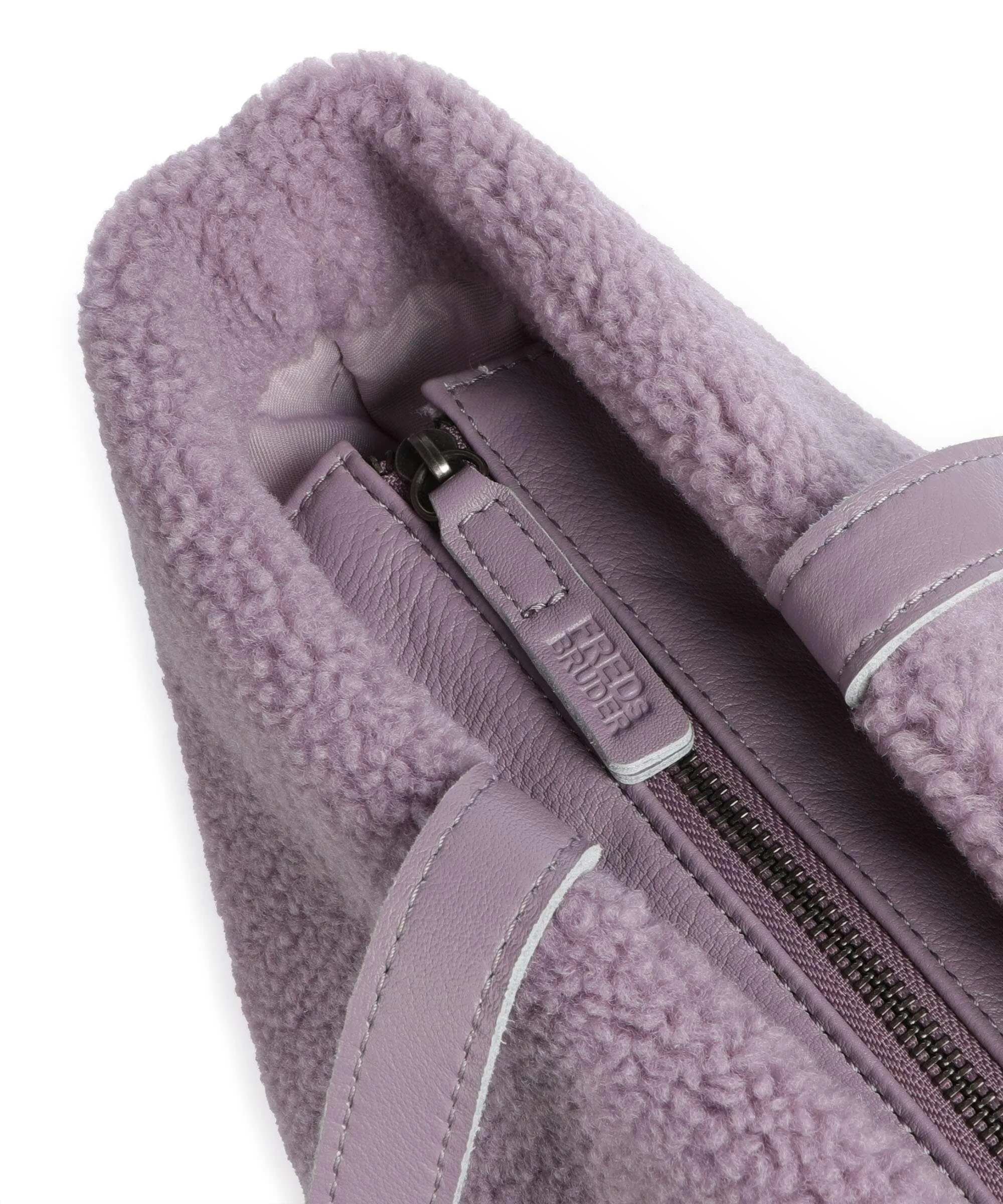  FredsBruder Cuddle Borsa shopper poliestere, pelle granulata lavanda  