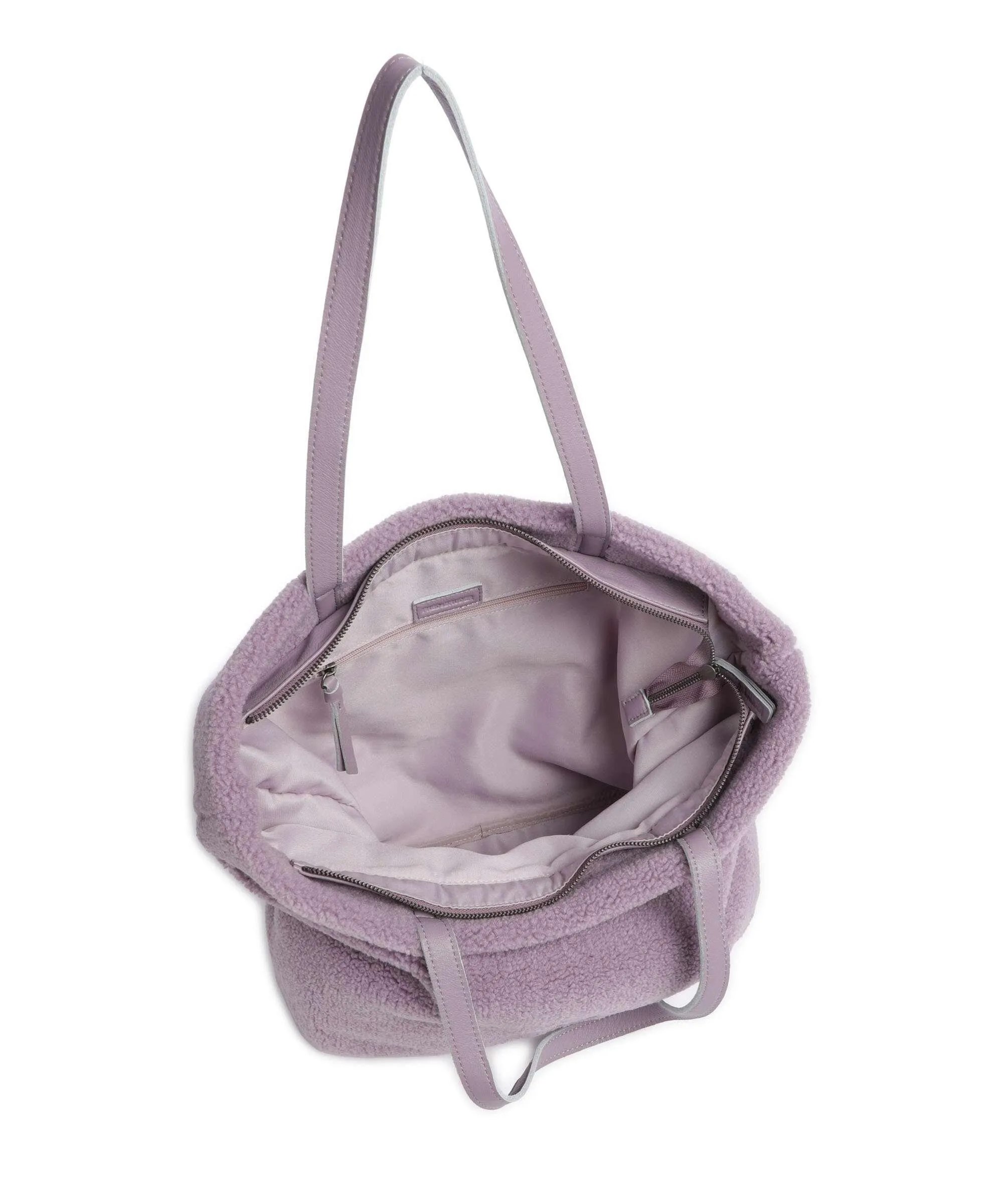  FredsBruder Cuddle Borsa shopper poliestere, pelle granulata lavanda  
