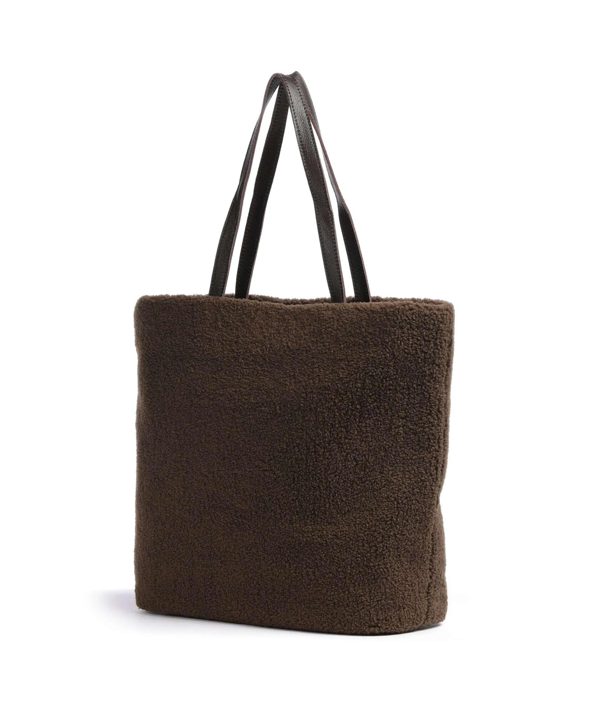  FredsBruder Cuddle Borsa shopper poliestere, pelle granulata marrone  