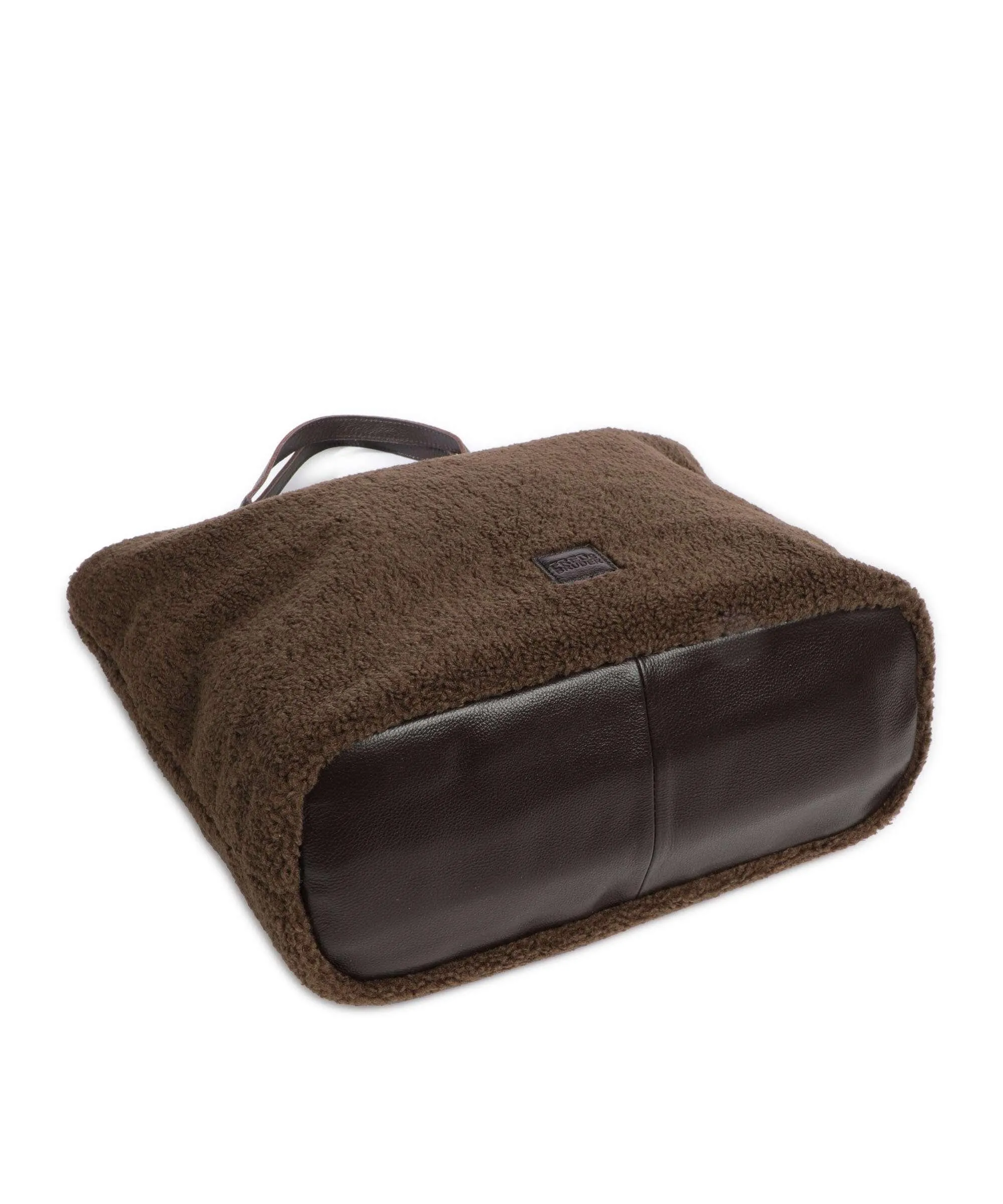  FredsBruder Cuddle Borsa shopper poliestere, pelle granulata marrone  