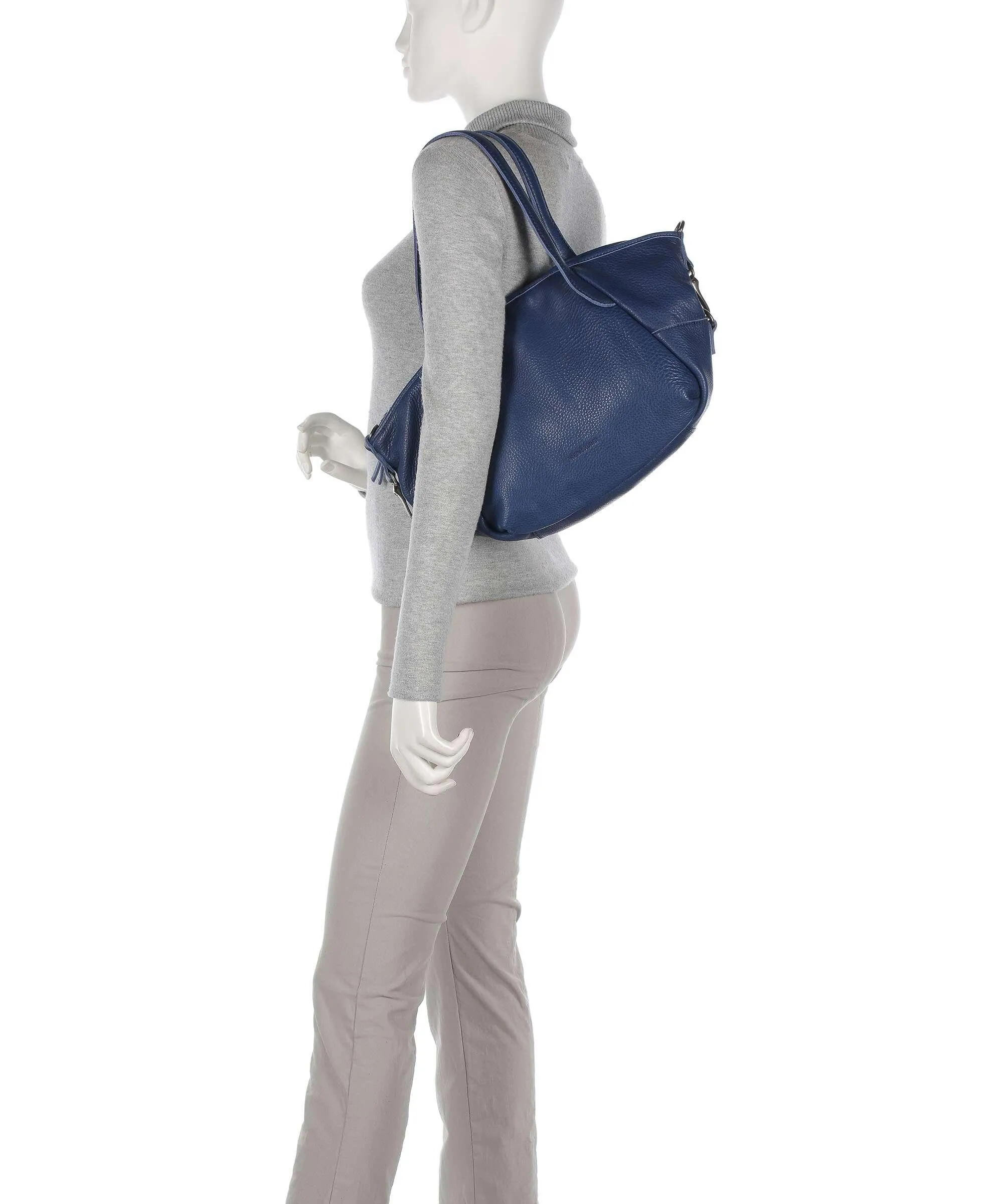  FredsBruder Leia Borsa a spalla pelle granulata blu scuro  