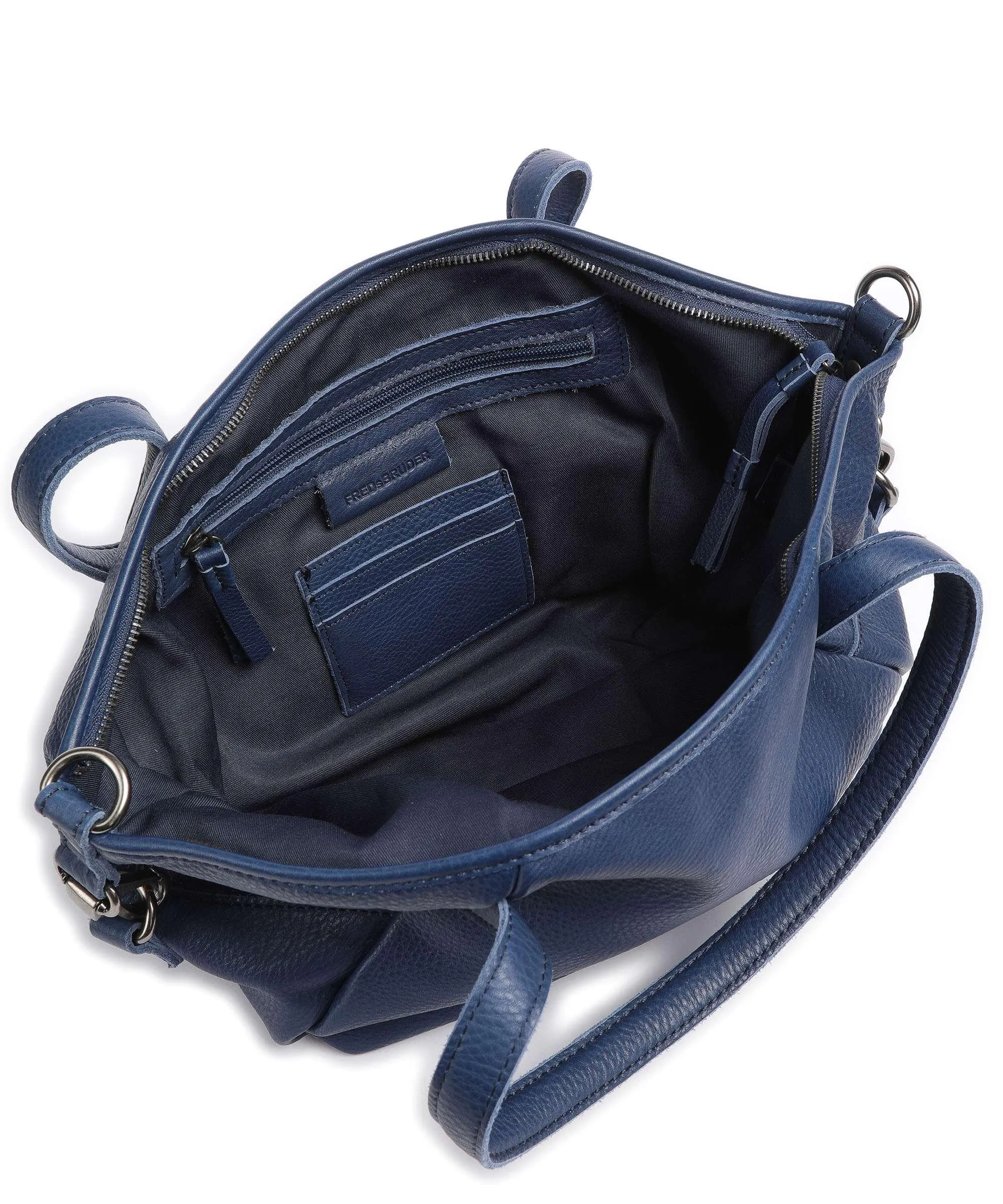  FredsBruder Leia Borsa a spalla pelle granulata blu scuro  