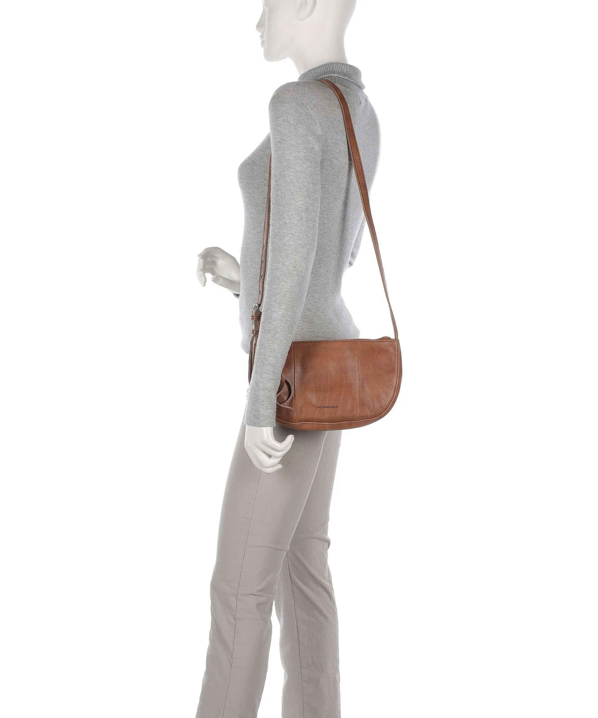  FredsBruder Mia Borsa a tracolla pelle granulata cognac  