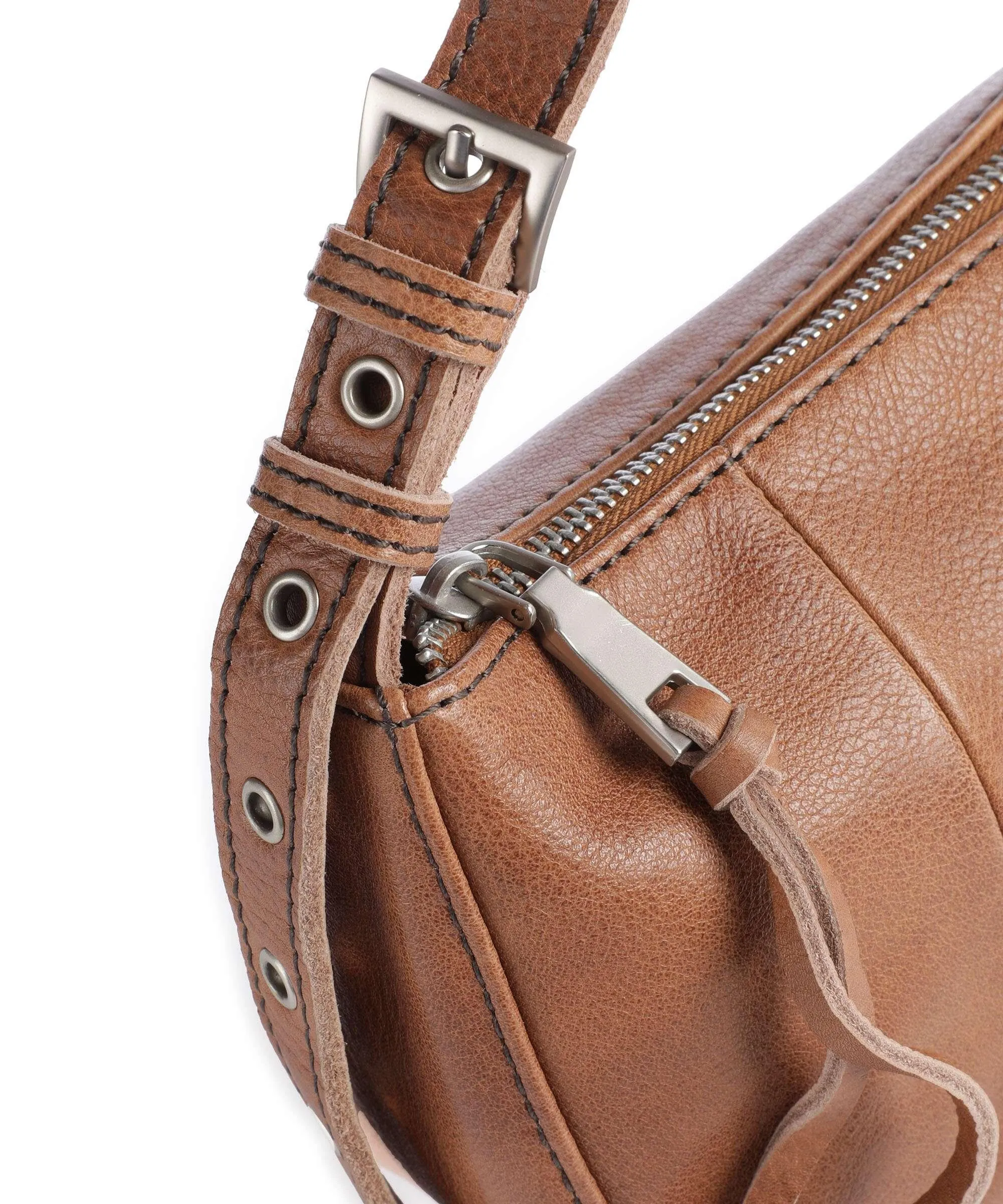  FredsBruder Mia Borsa a tracolla pelle granulata cognac  