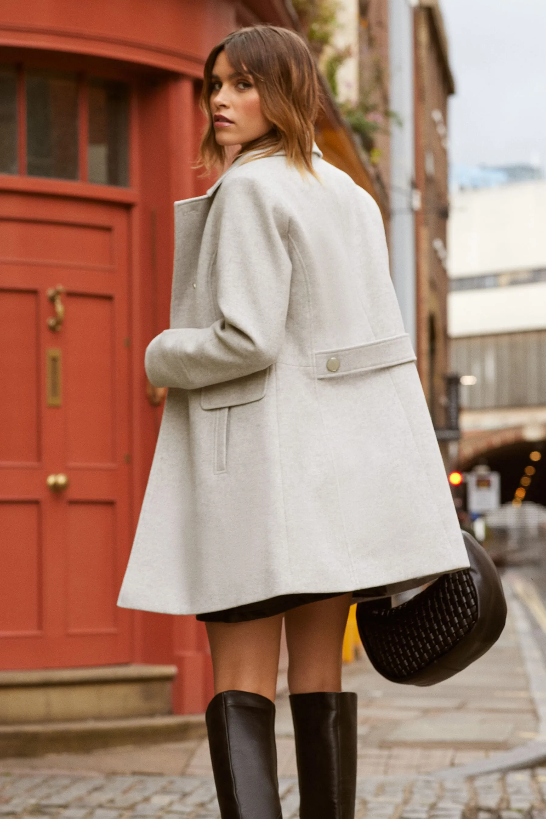 Friends Like These - Cappotto dolly lungo doppiopetto con bottoni