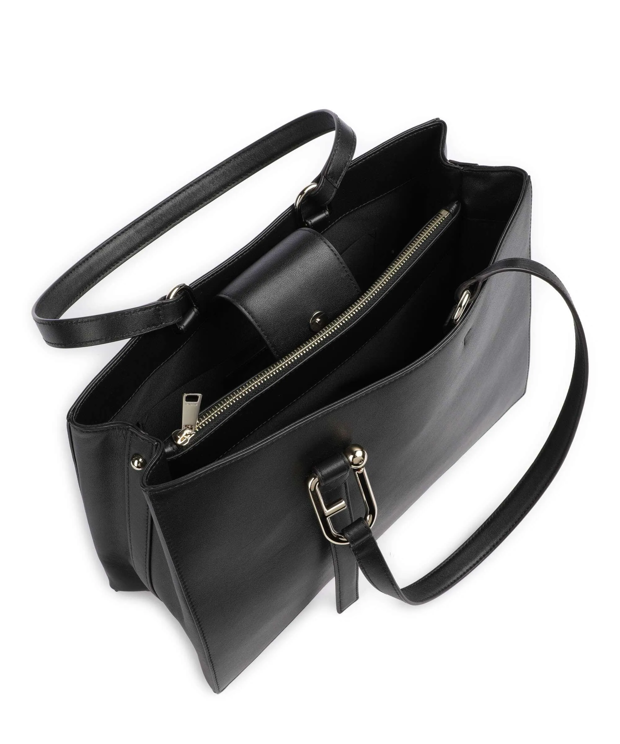  Furla Nuvola L Borsa shopper pelle a grana fine nero  