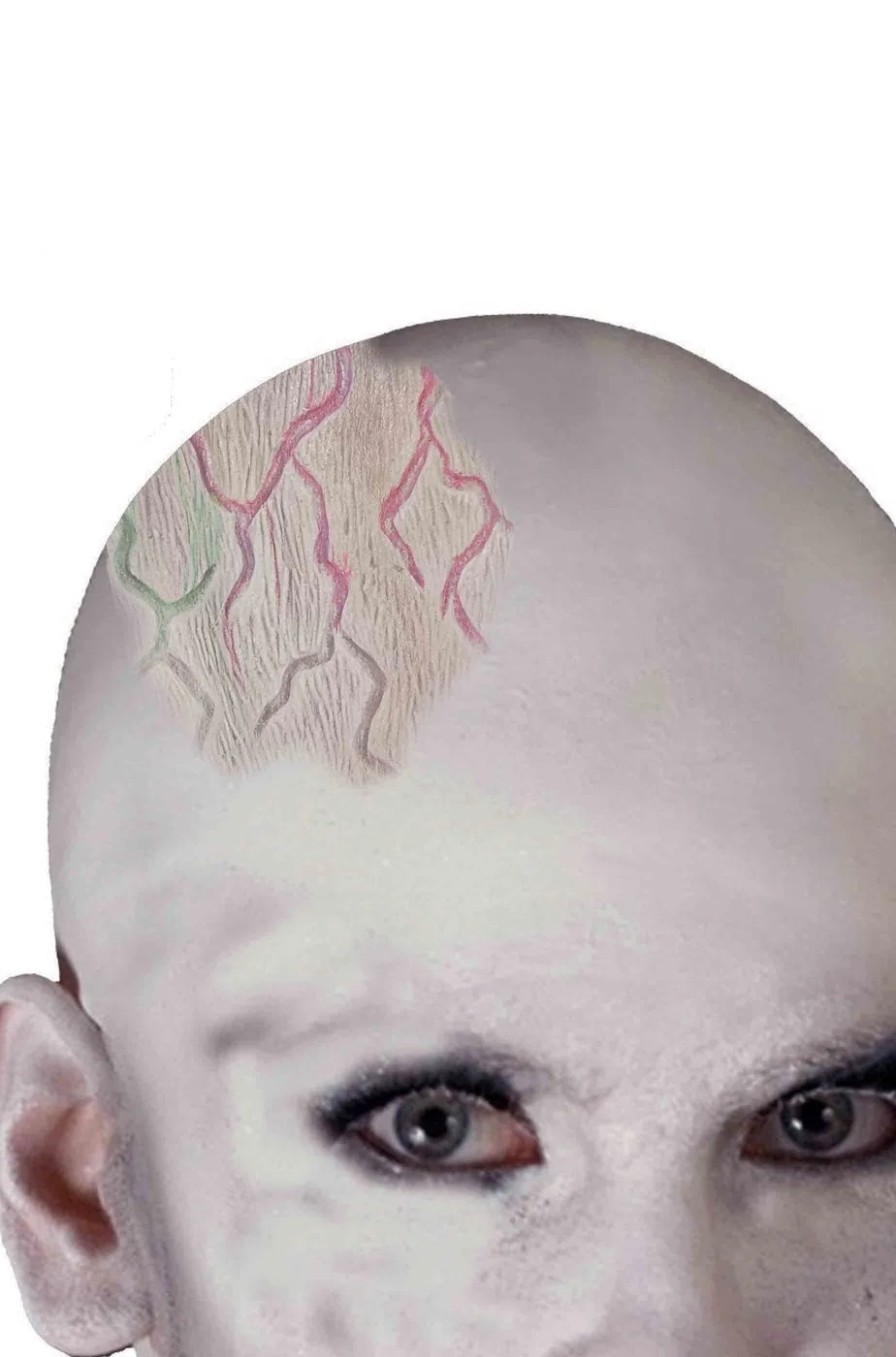 FX trucco halloween effetto vene in rilievo in lattice