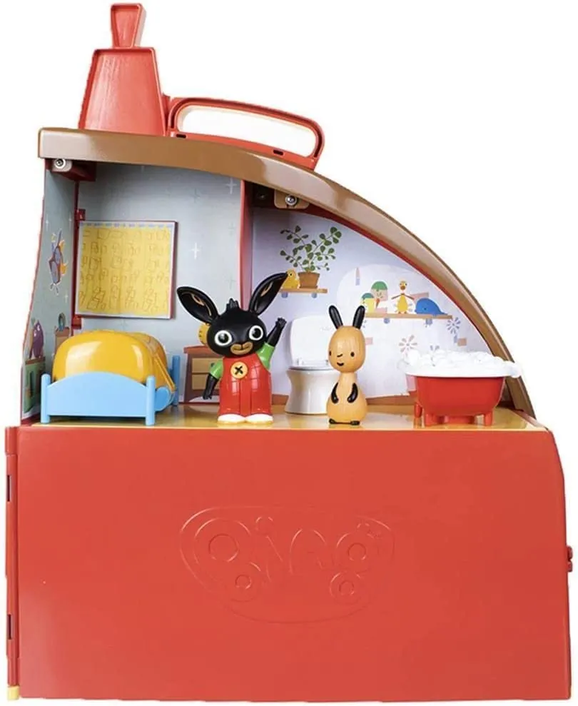 Giochi Preziosi Bing - Playset La Grande Casa di Bing con 2 Personaggi, con 3 stanze e tanti accessori per arredarle, per bambin