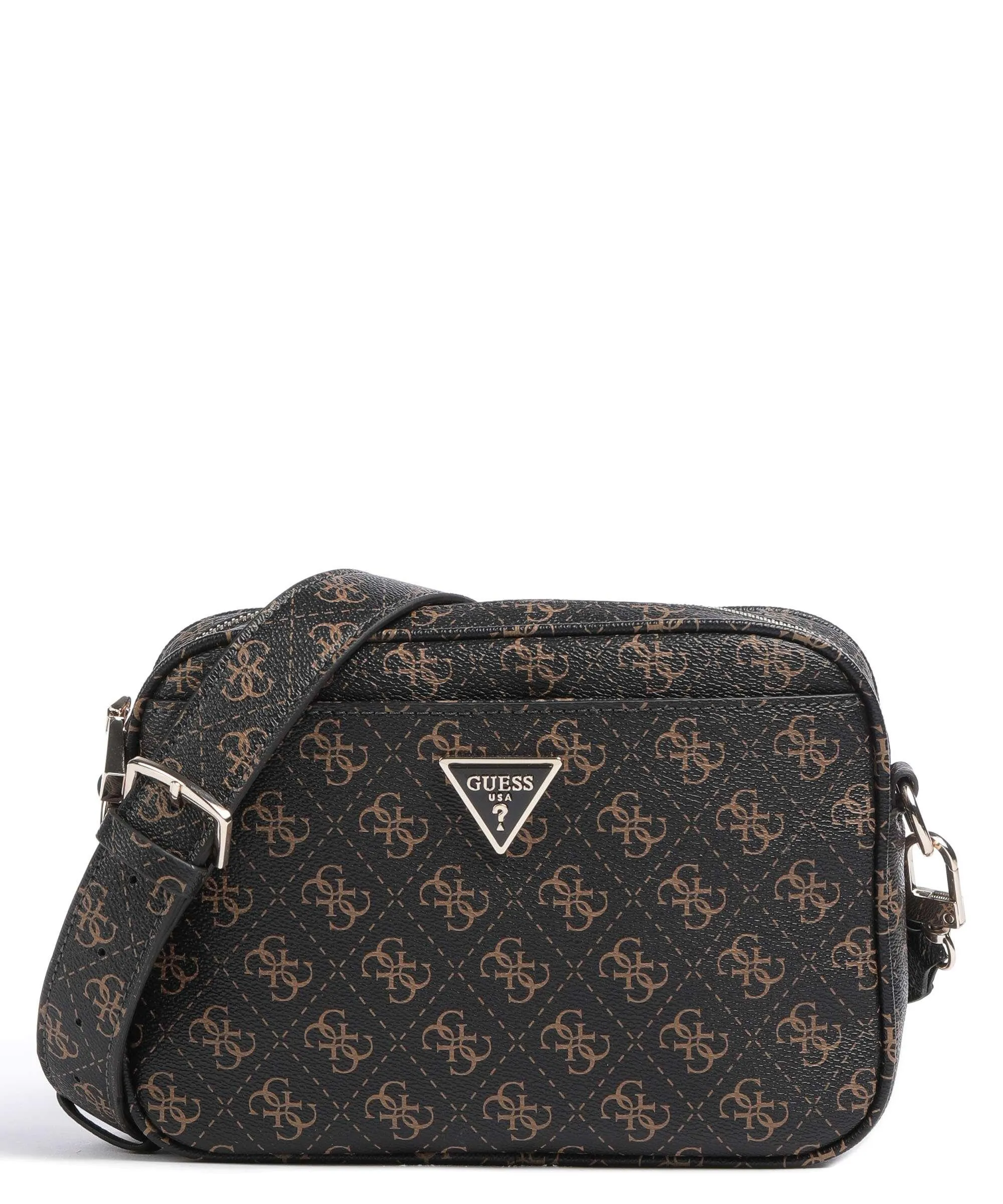  Guess Meridian Borsa a tracolla pelle sintetica marrone scuro  