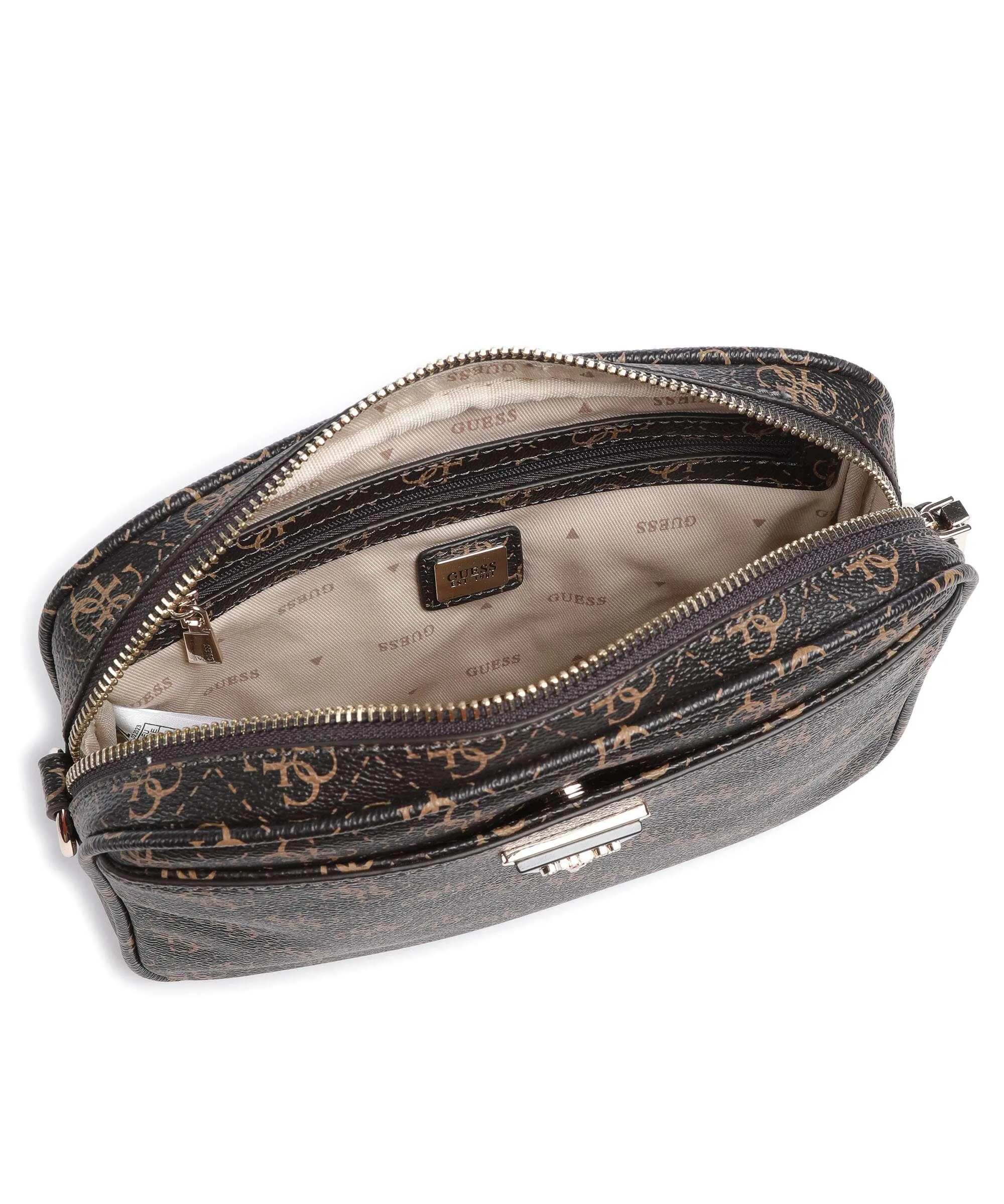  Guess Meridian Borsa a tracolla pelle sintetica marrone scuro  