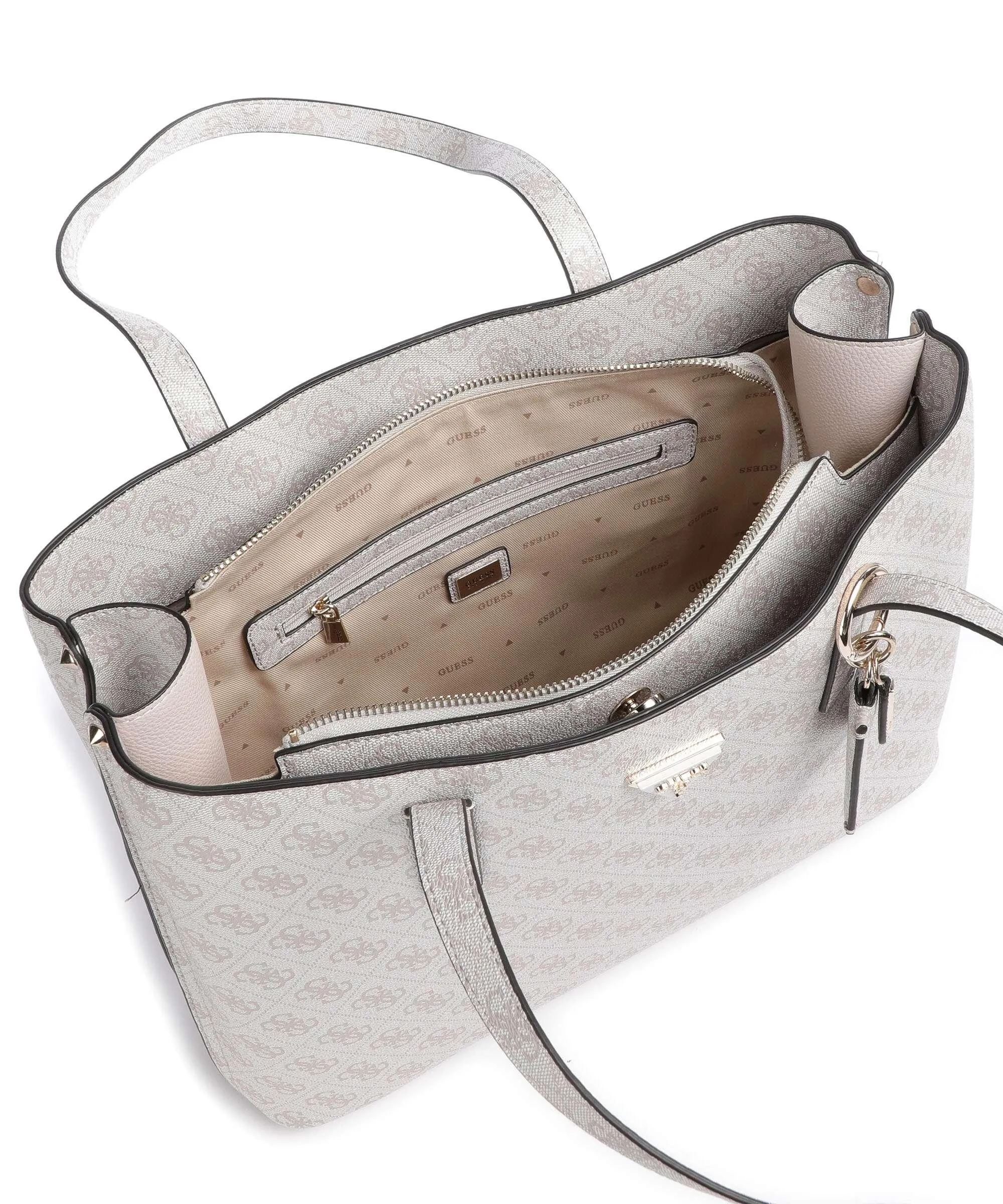  Guess Meridian Borsa shopper pelle sintetica avorio  