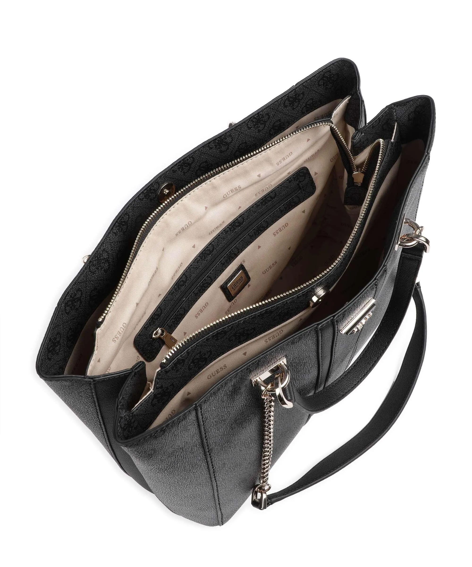  Guess Noreen Borsa shopper pelle sintetica grigio scuro  
