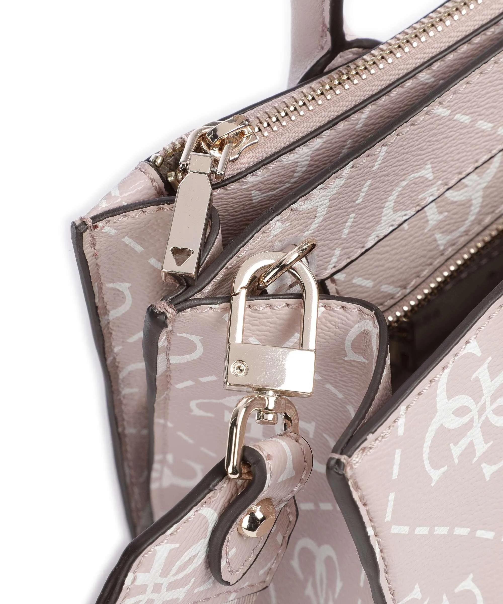  Guess Rea Borsa a mano pelle sintetica rosa antico  