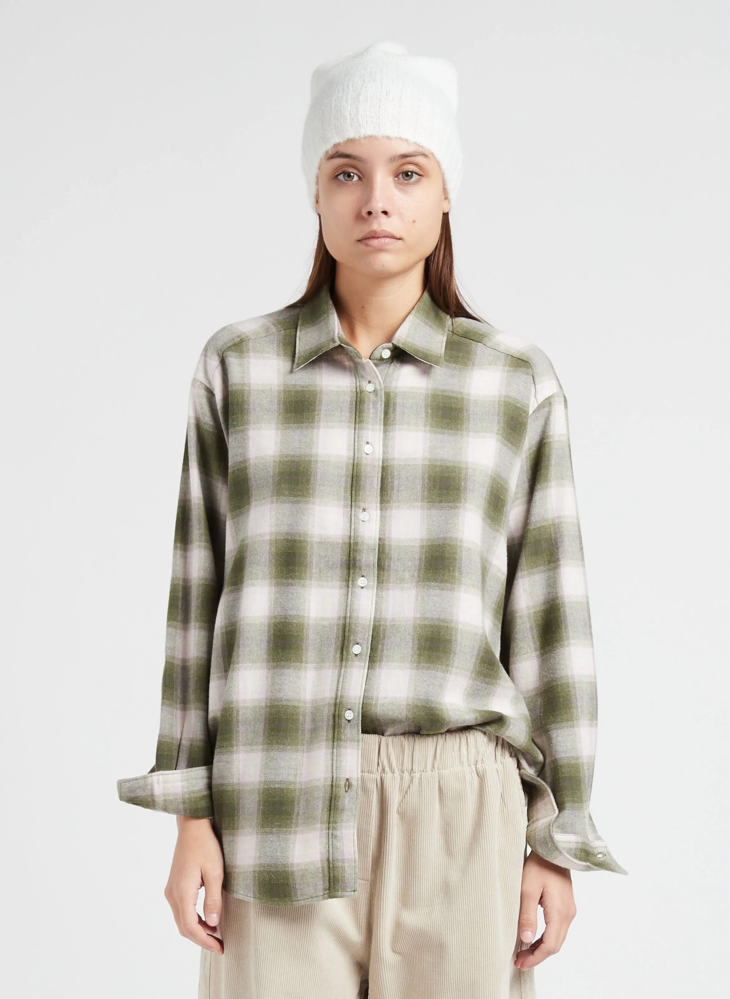  HARTFORD   CINEMA - Camicia collo classico a quadri in cotone | Verde