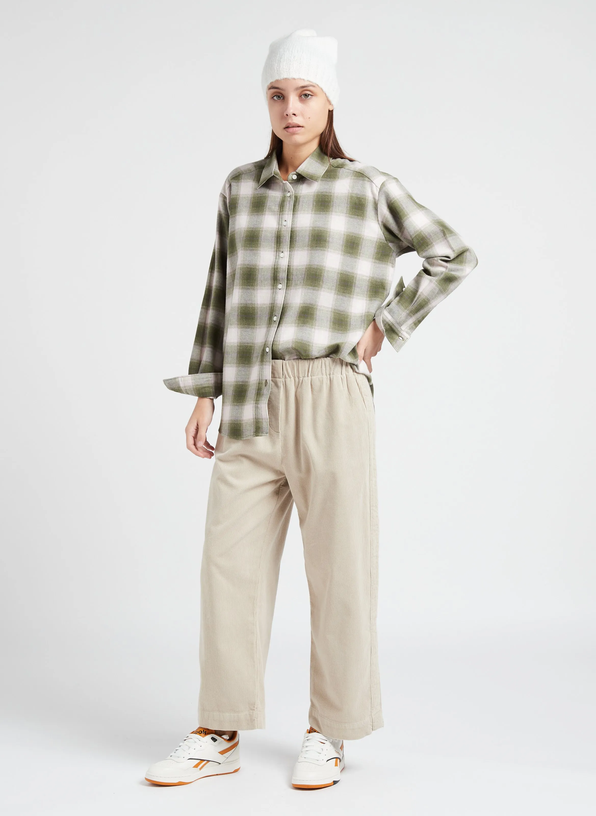  HARTFORD   CINEMA - Camicia collo classico a quadri in cotone | Verde