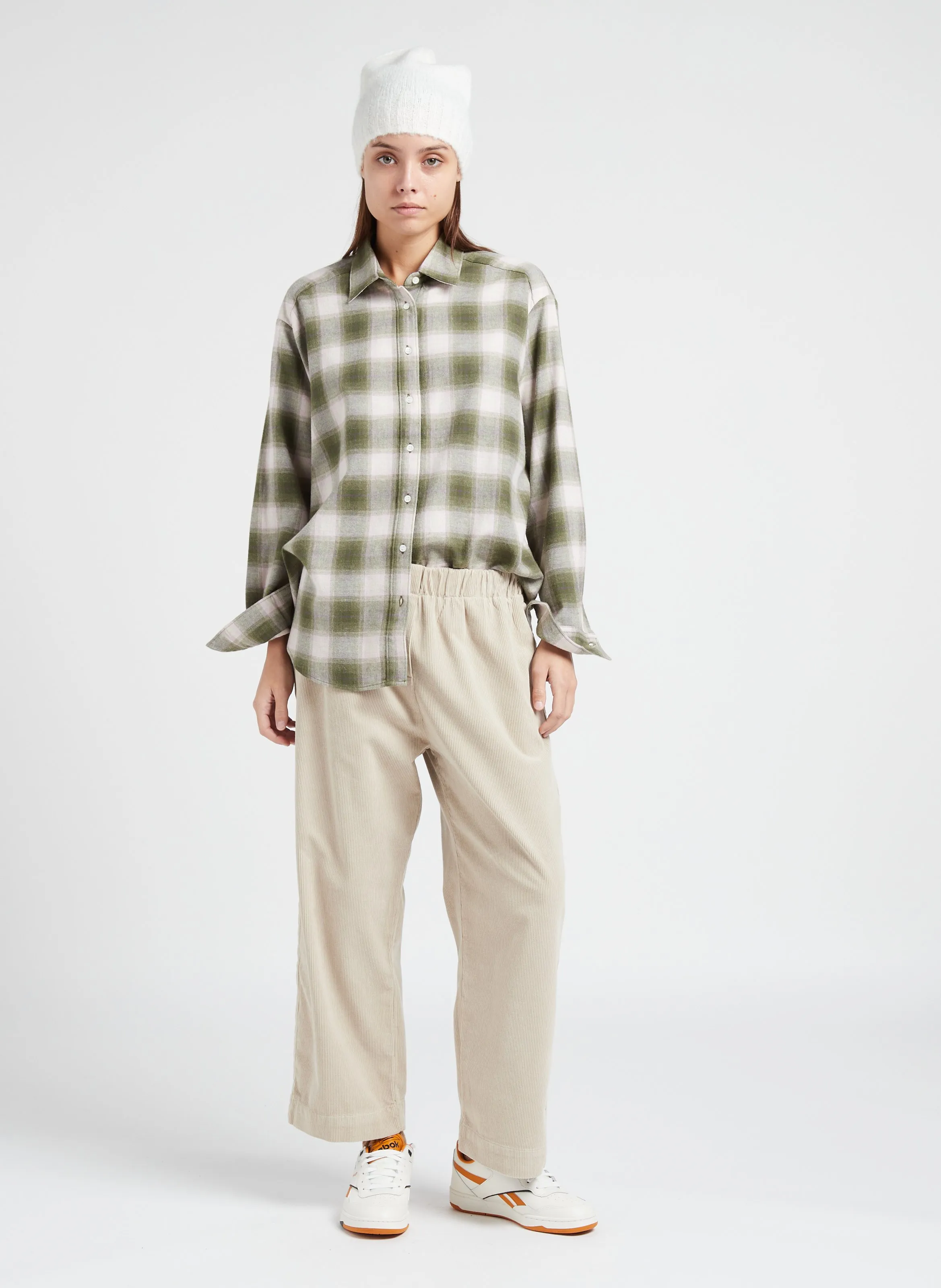  HARTFORD   CINEMA - Camicia collo classico a quadri in cotone | Verde