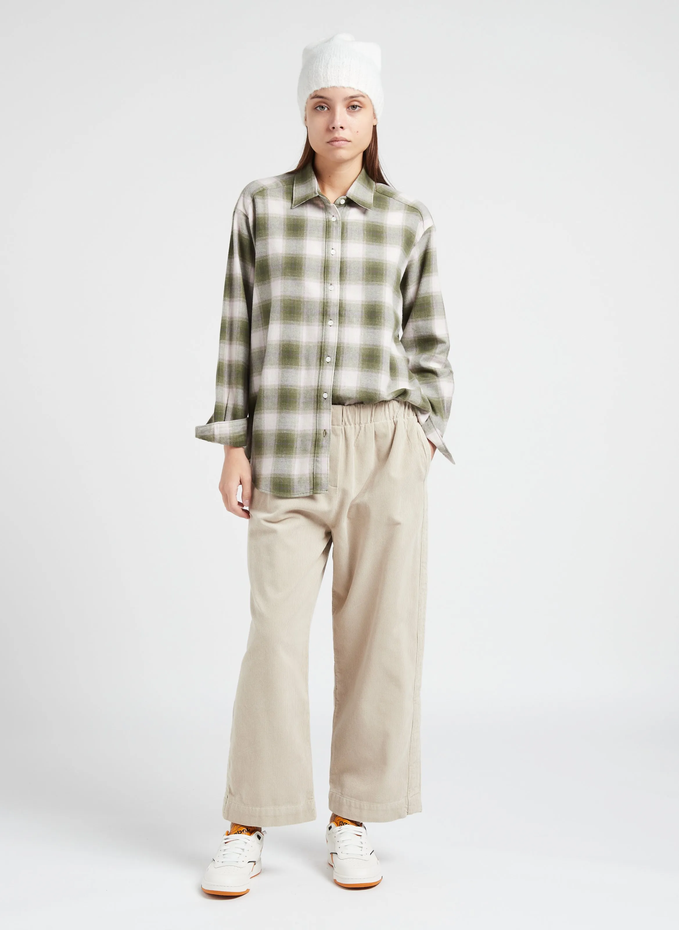  HARTFORD   CINEMA - Camicia collo classico a quadri in cotone | Verde