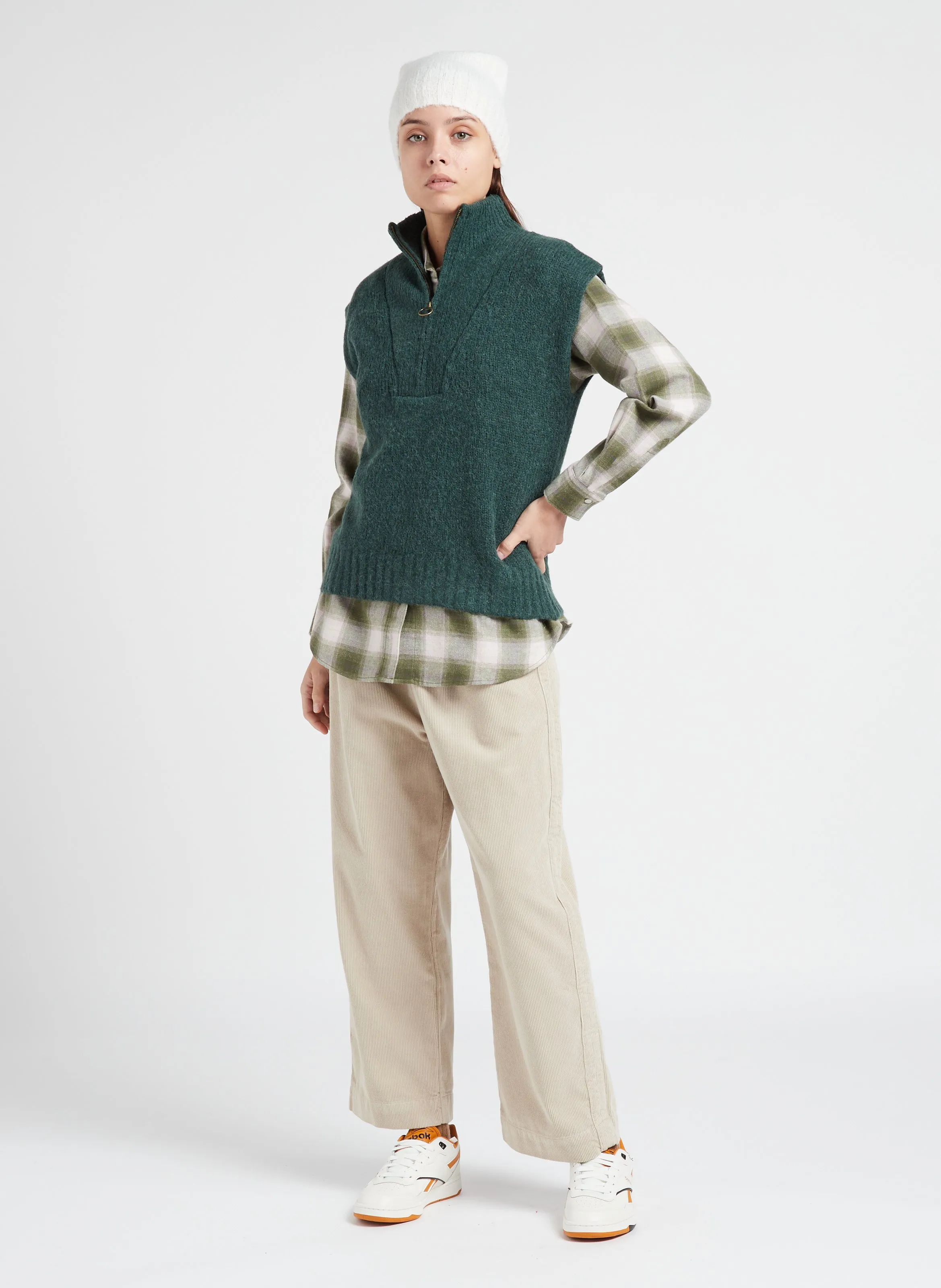  HARTFORD   CINEMA - Camicia collo classico a quadri in cotone | Verde