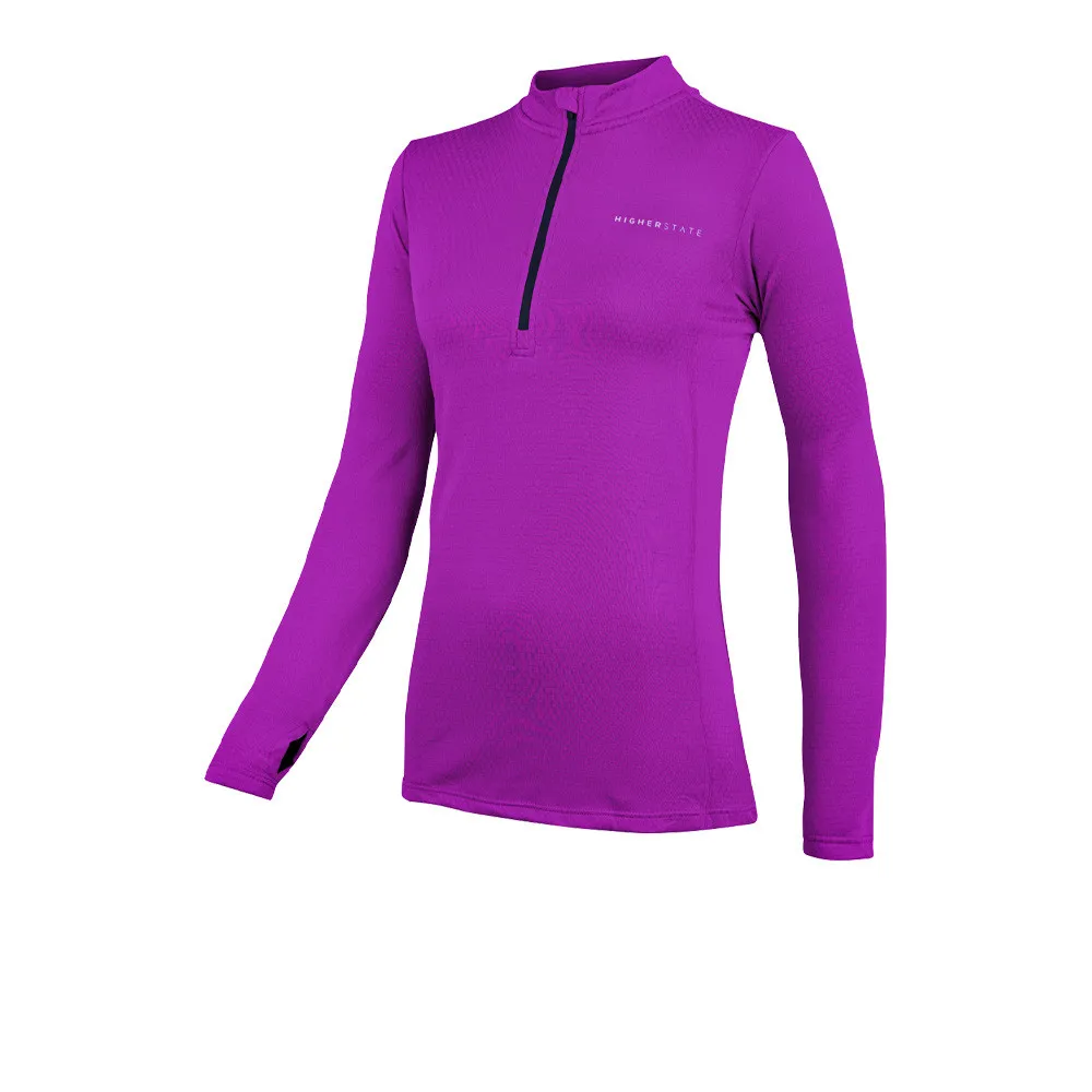 Higher State L/S 1/4 Maglia termica da donna con zip - SS23