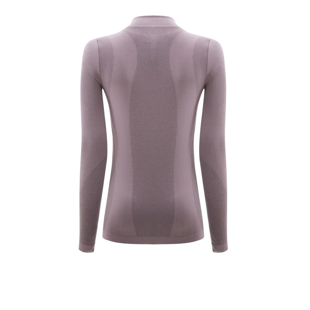 Higher State Seamfree per donna Manica lunga Maglia con mezza cerniera