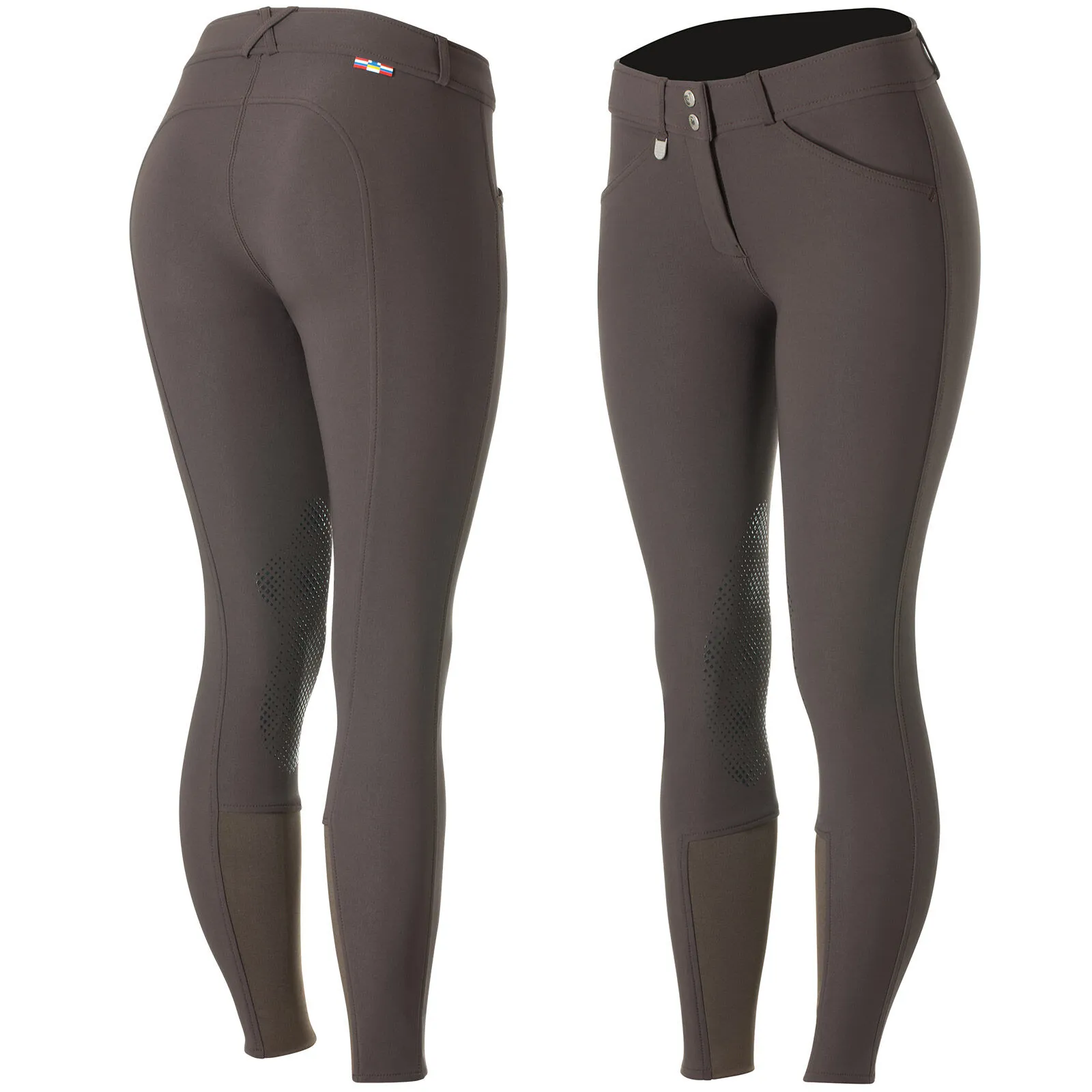 Horze Grand Prix Pantaloni da equitazione con patch in silicone al ginocchio da donna