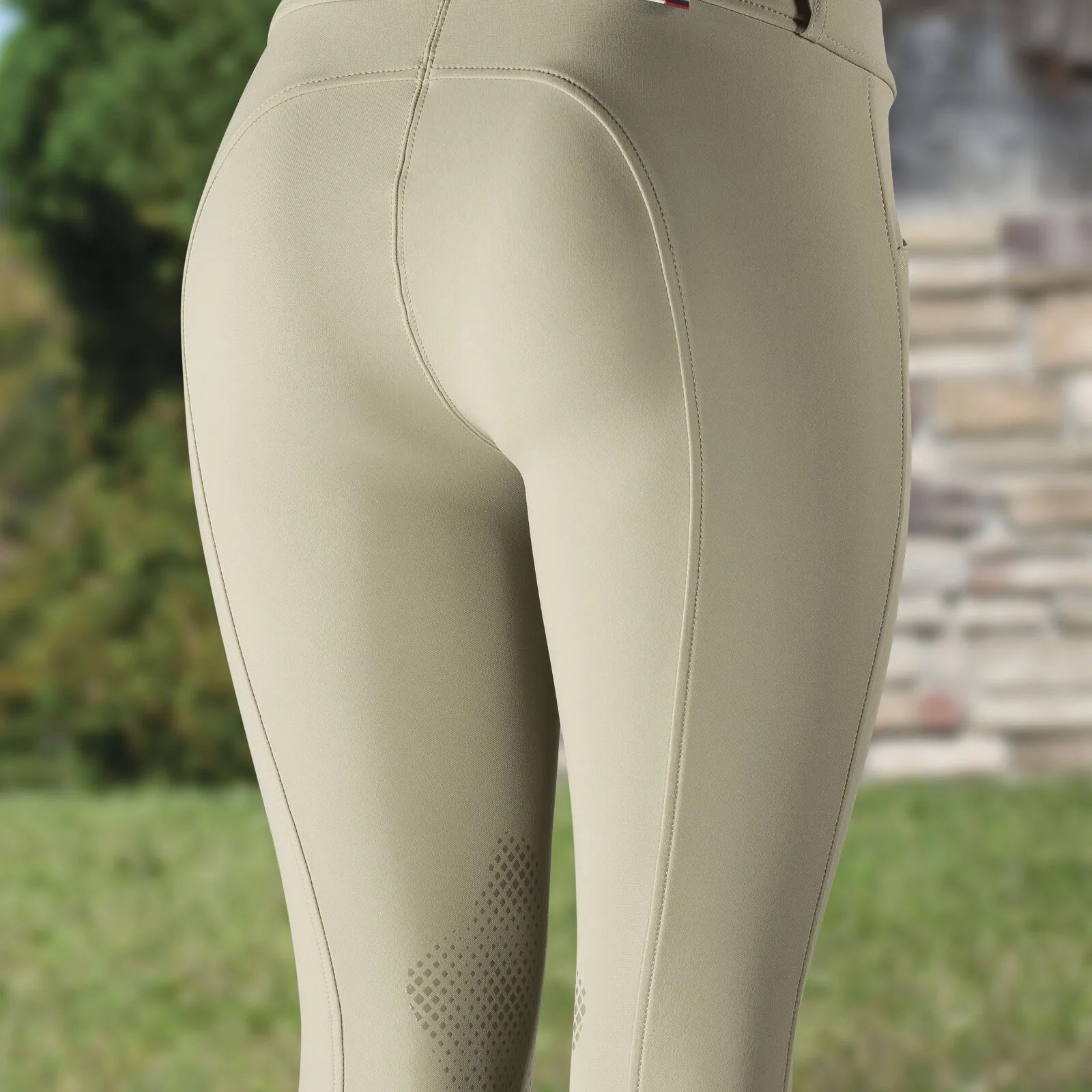 Horze Grand Prix Pantaloni da equitazione con patch in silicone al ginocchio da donna