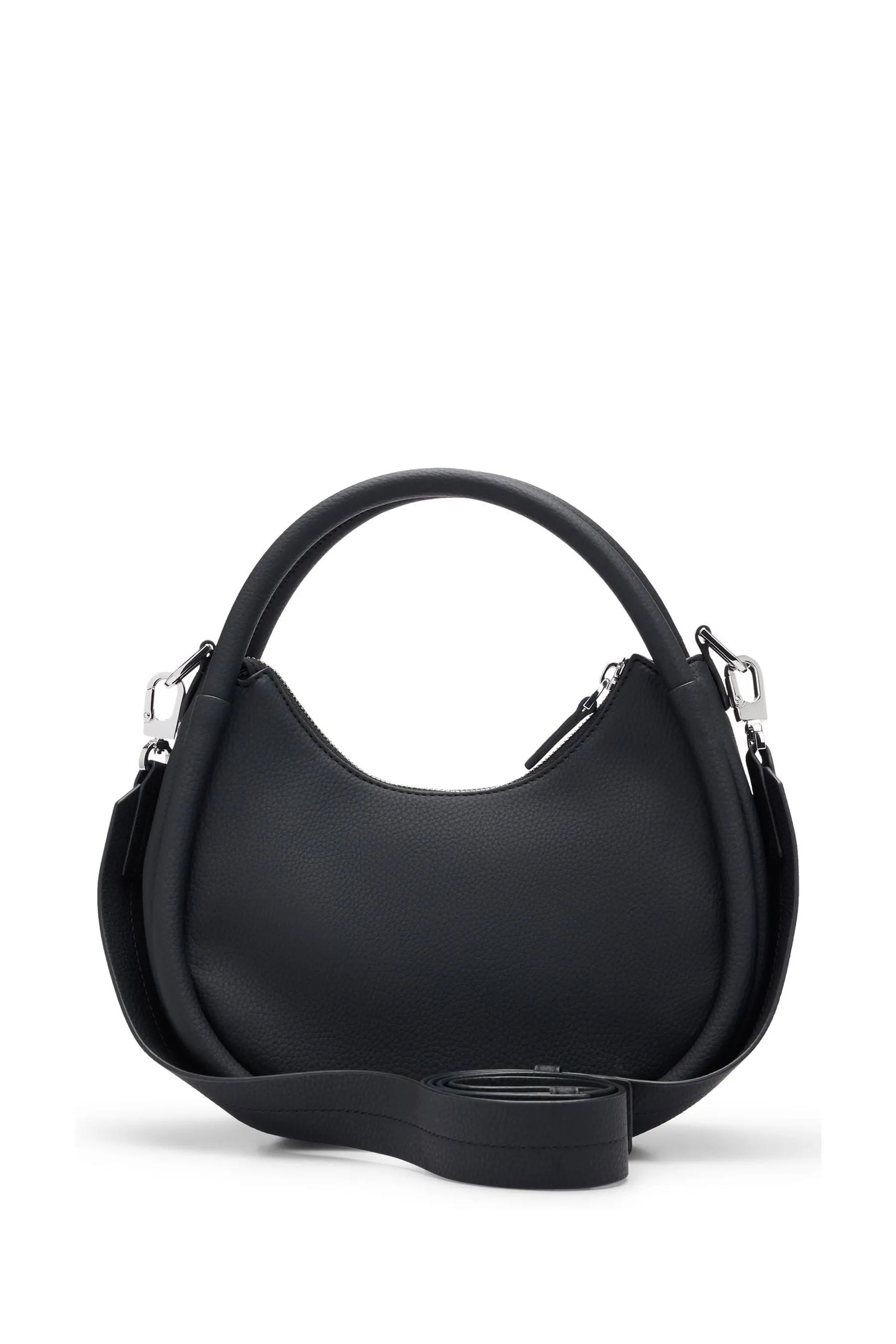 HUGO - Nero a tracolla in pelle sintetica - Borsa con lettering con logo