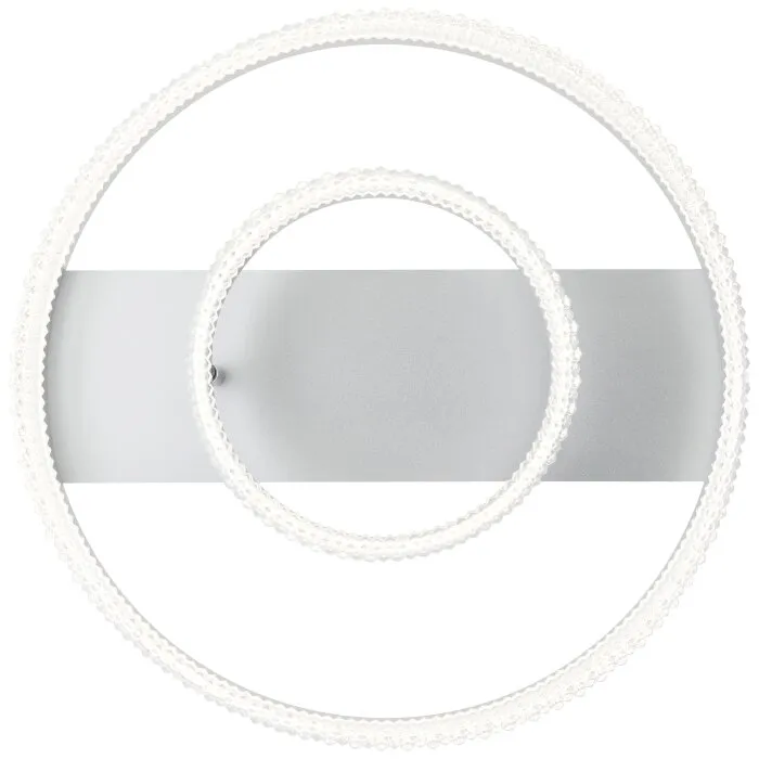 Illuminazione Brilliant Aurora Plafoniera LED Argento, 1-Luce, Telecomando