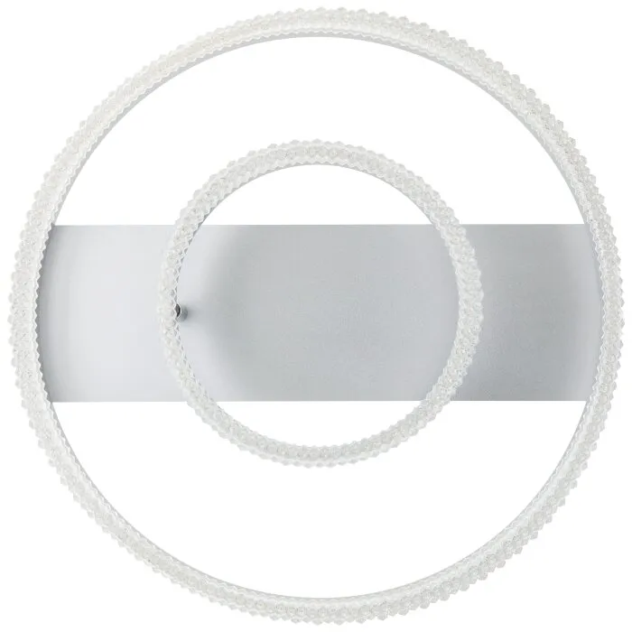 Illuminazione Brilliant Aurora Plafoniera LED Argento, 1-Luce, Telecomando