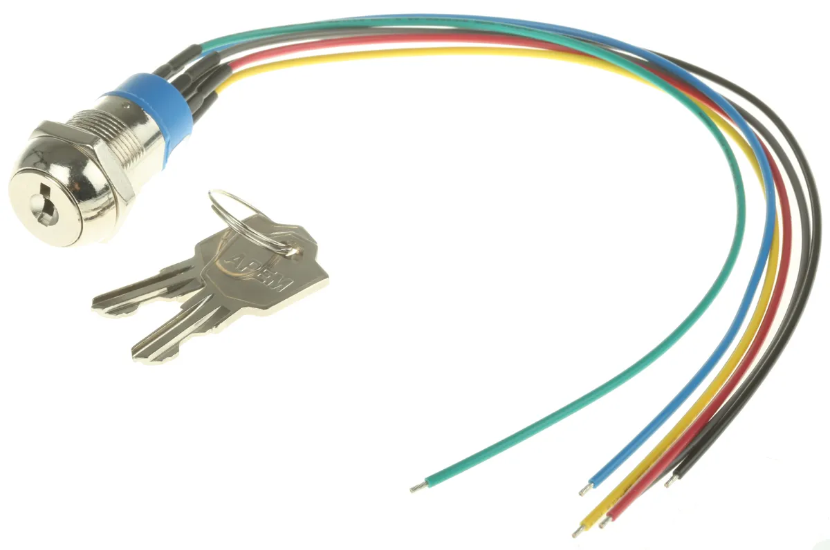 Interruttore a chiave JD10B126W a 2 posizioni, DPST