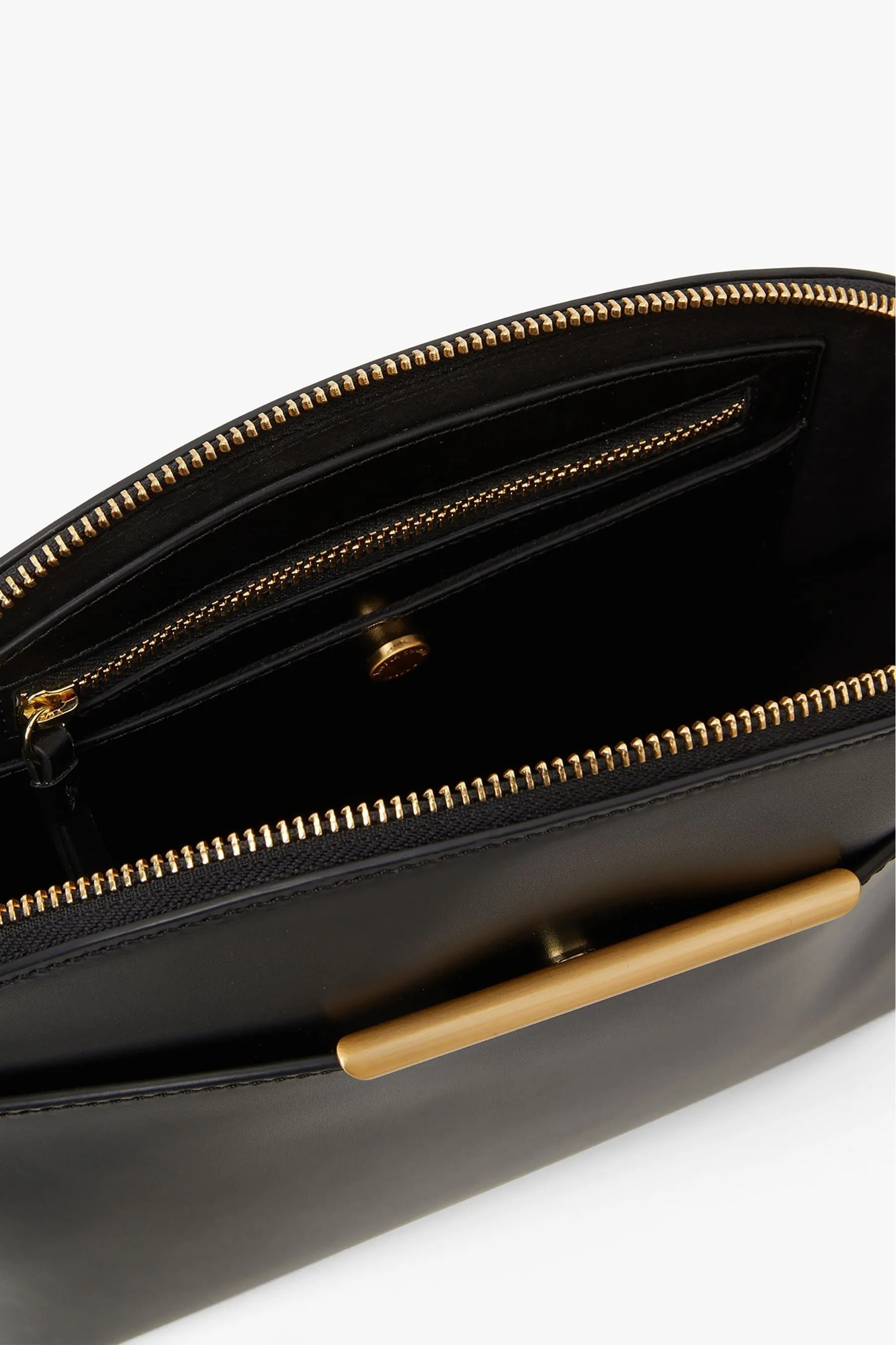 Jasper Conran London - Darcey - Borsa a tracolla in pelle con linguetta Oro