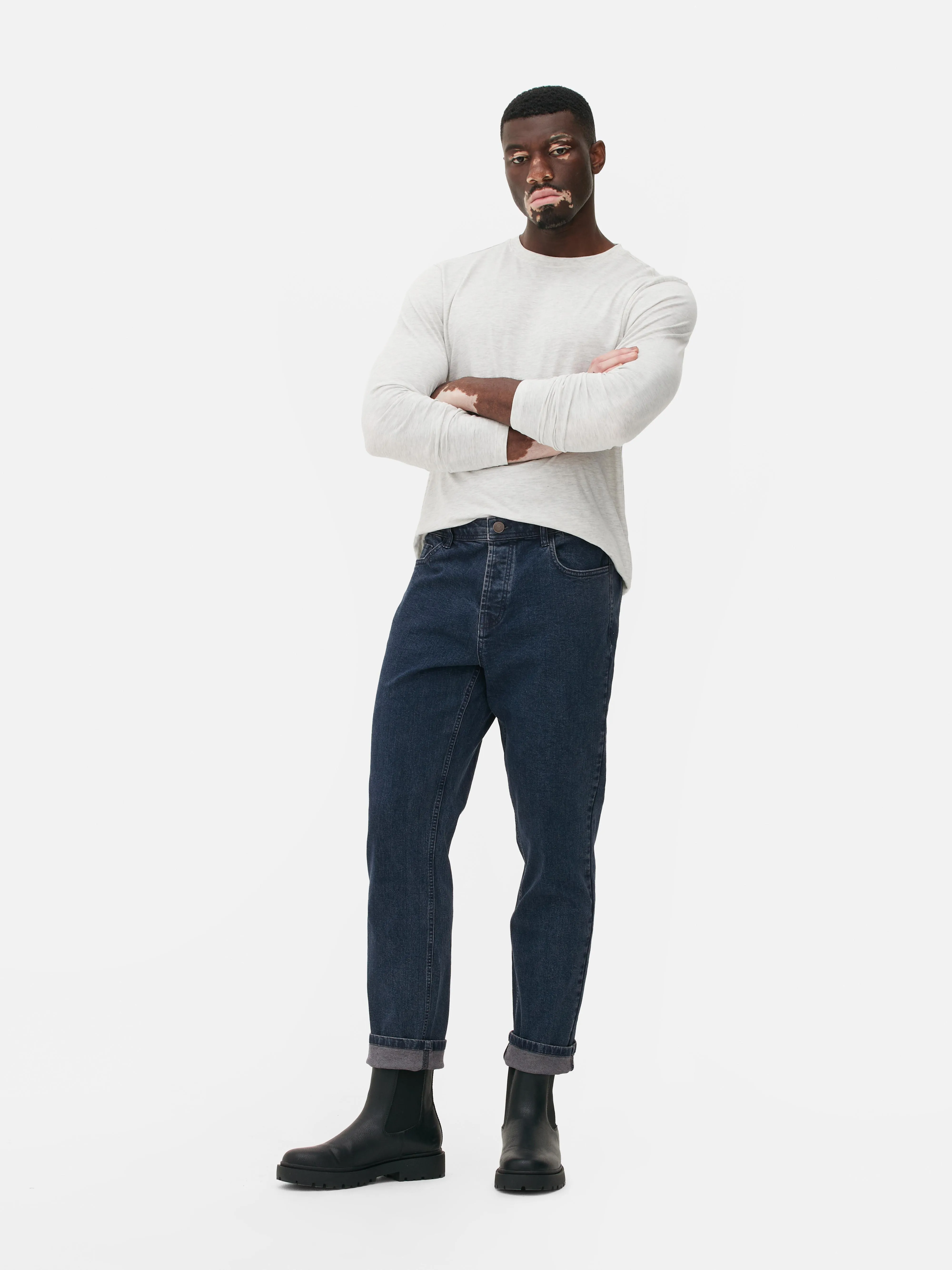 Jeans dritti elasticizzati