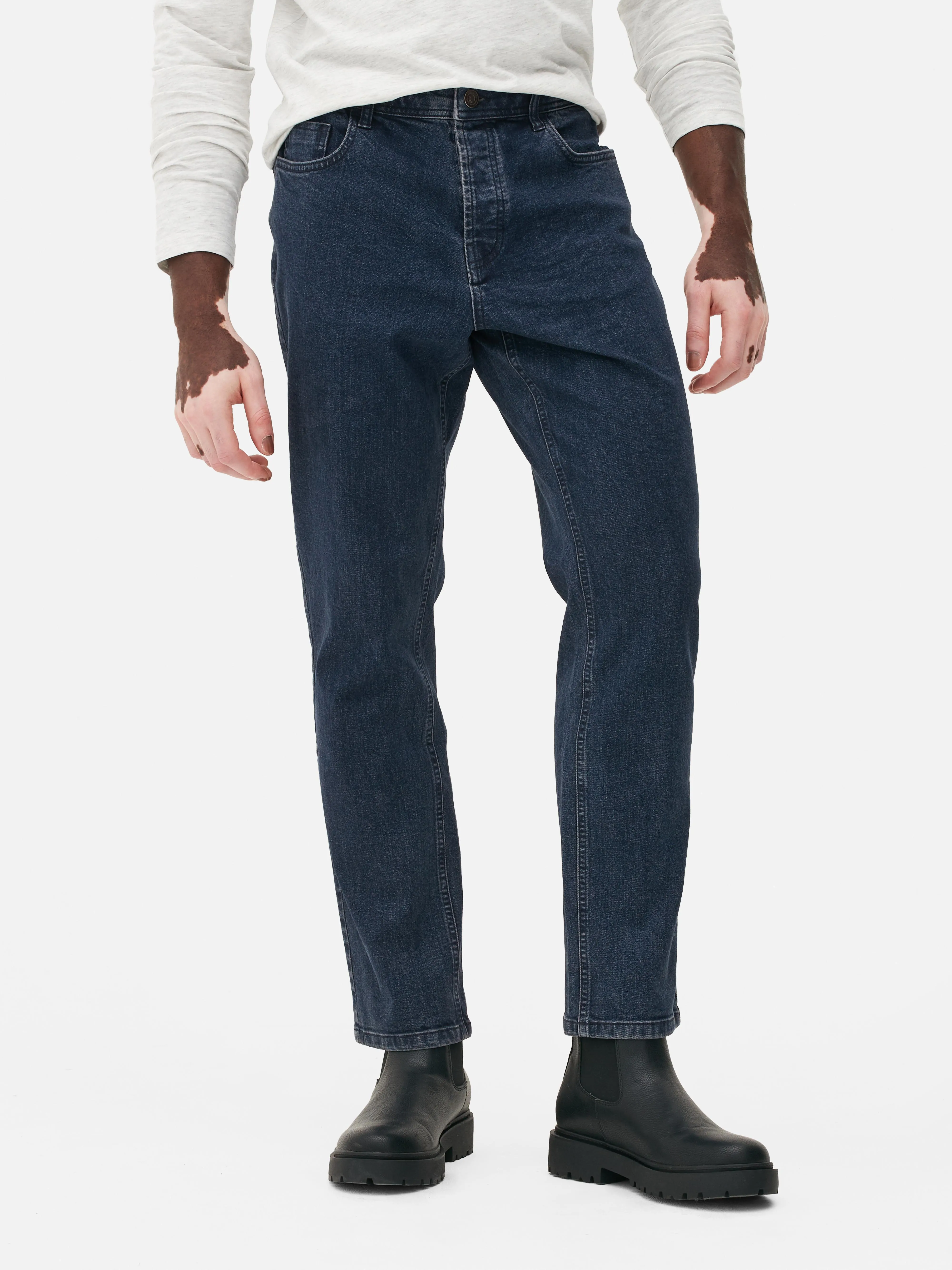 Jeans dritti elasticizzati