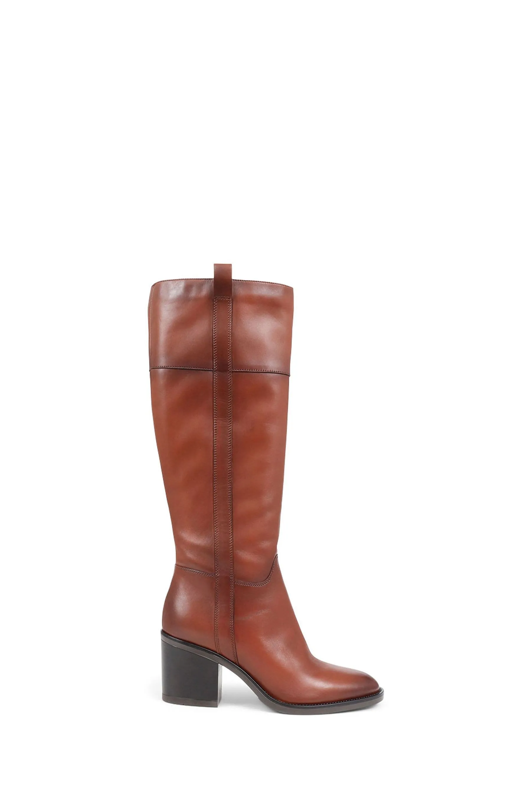 Jones Bootmaker - Carmine - Marrone al ginocchio in pelle - Stivali
