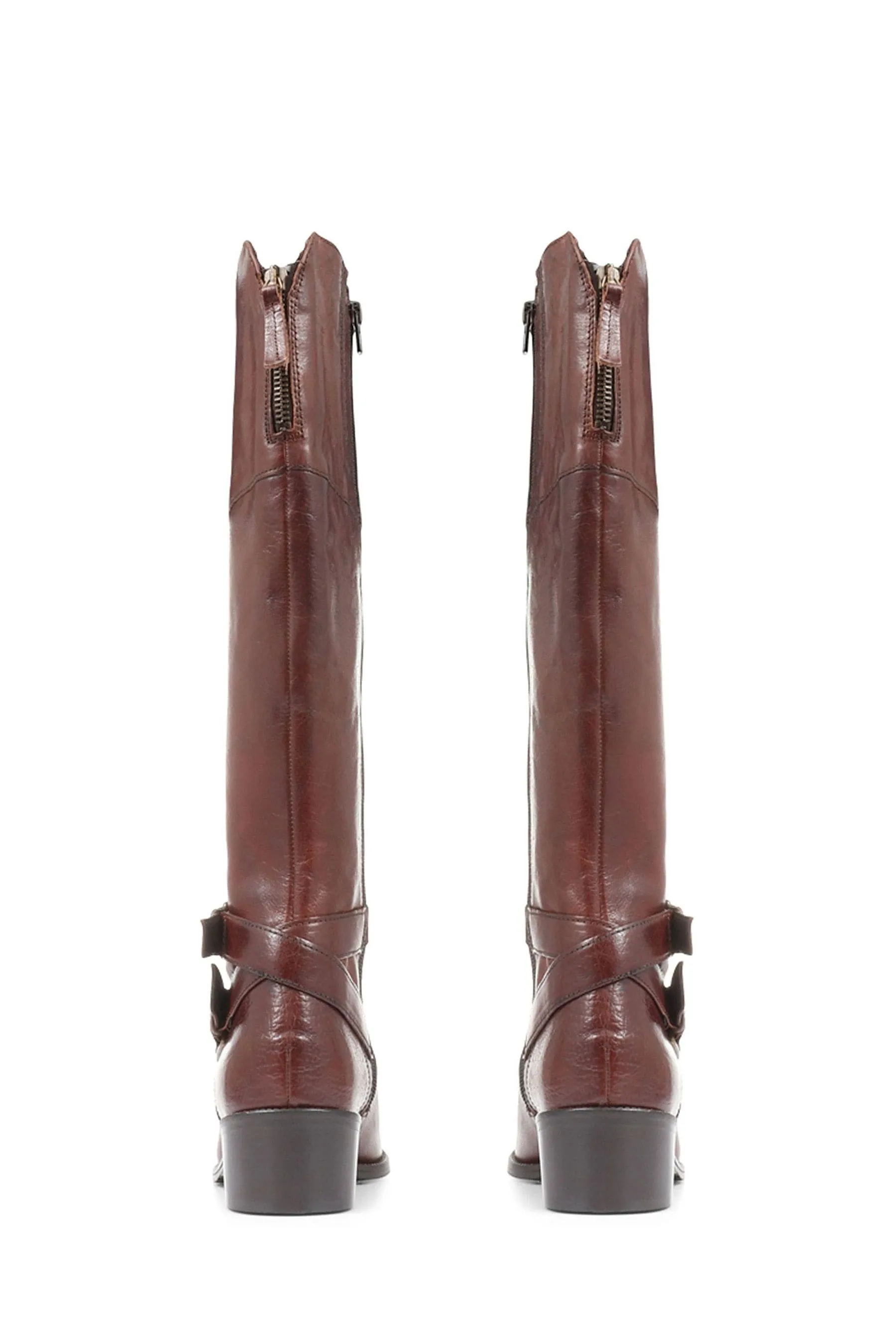 Jones Bootmaker Phoebe - Marrone chiaro Marrone in pelle - Stivali al ginocchio