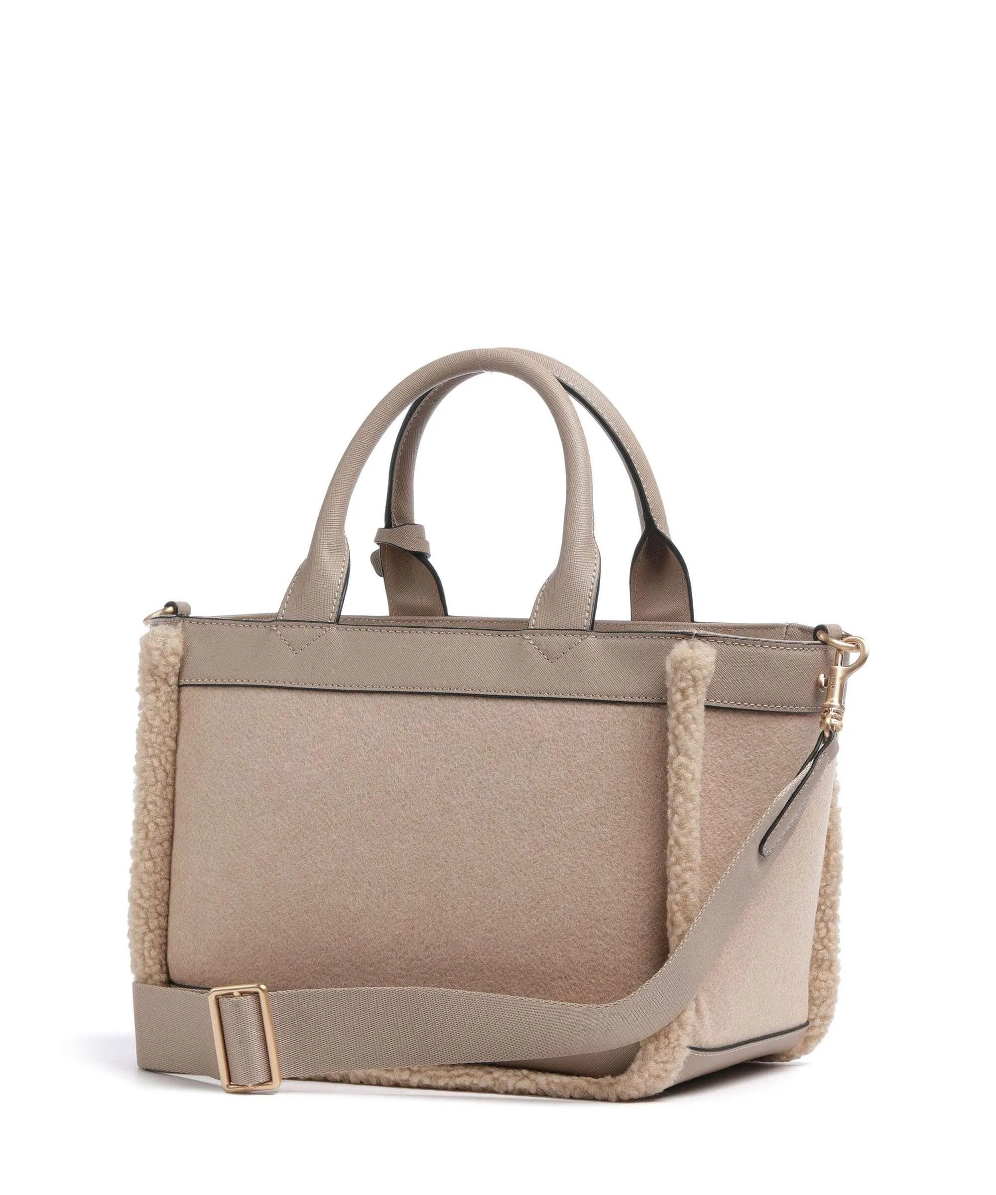  JOOP! Jeans Calduccio Yvette Borsa a mano infeltrimento, pelle sintetica, poliestere beige  