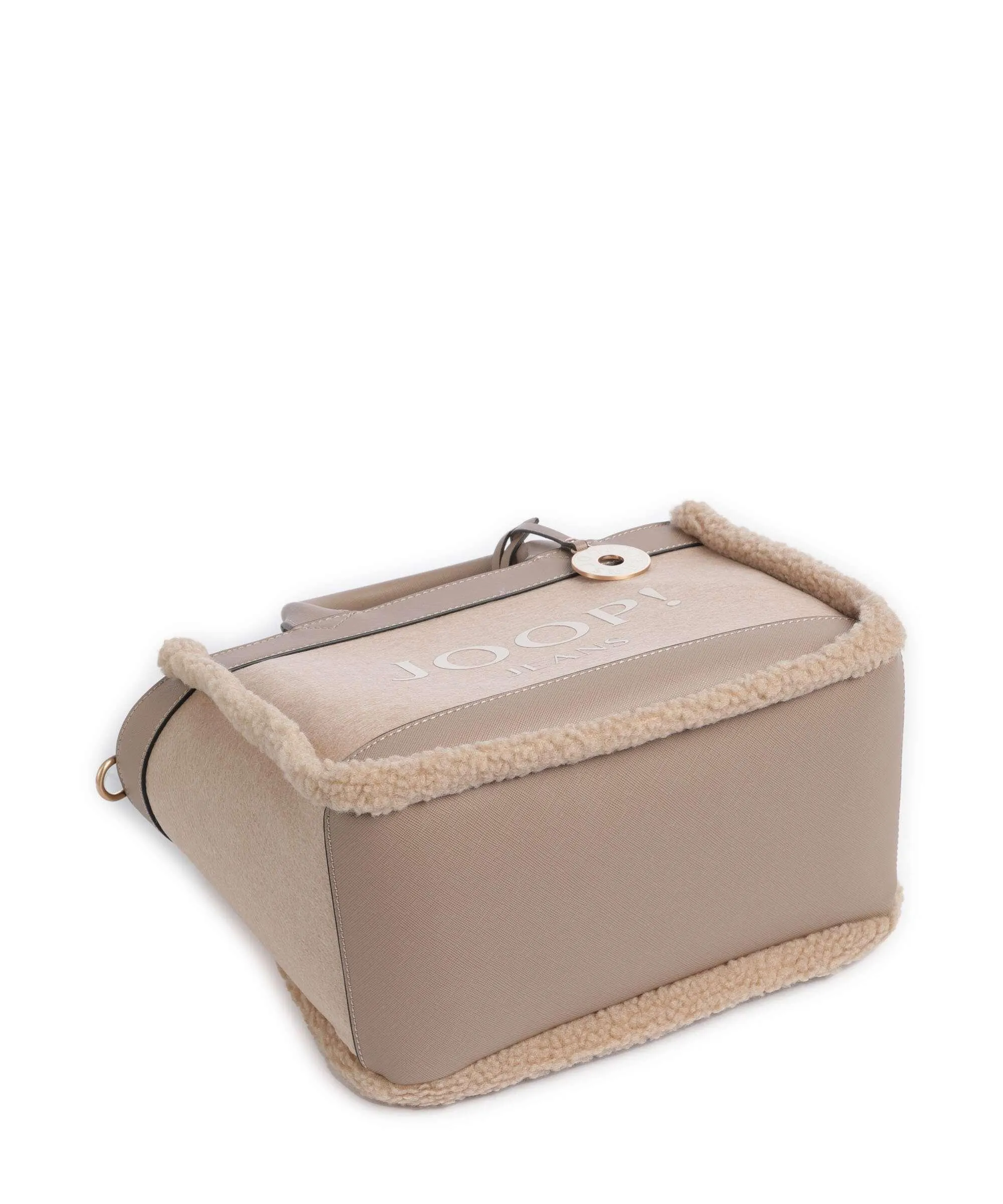  JOOP! Jeans Calduccio Yvette Borsa a mano infeltrimento, pelle sintetica, poliestere beige  