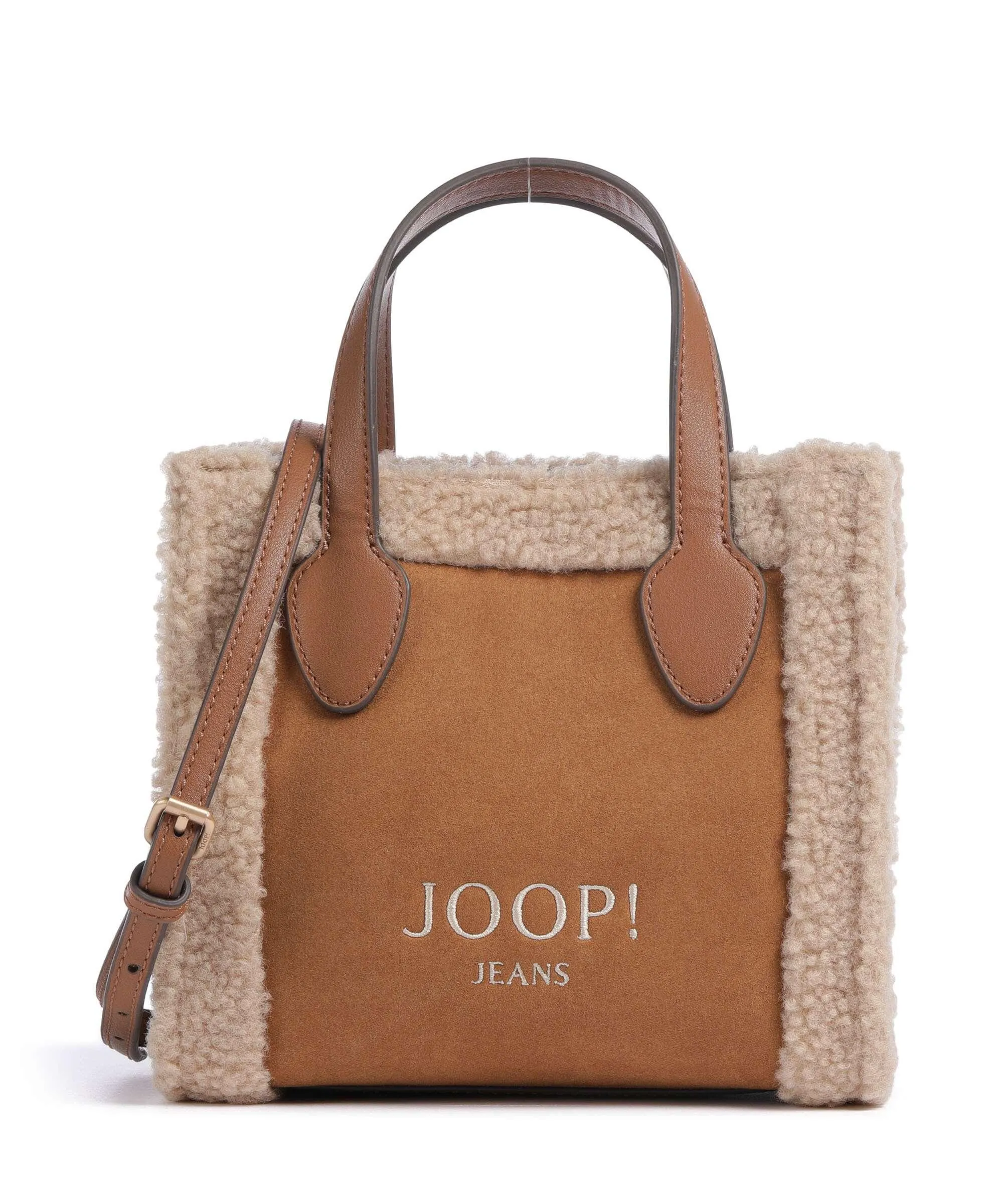  JOOP! Jeans Collo Aurelia Borsa a mano pelle scamosciata, pelle sintetica cognac  