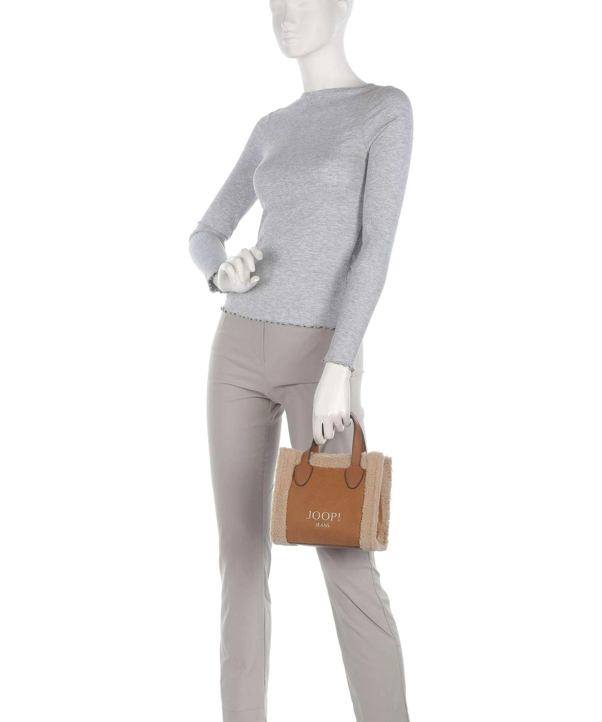  JOOP! Jeans Collo Aurelia Borsa a mano pelle scamosciata, pelle sintetica cognac  