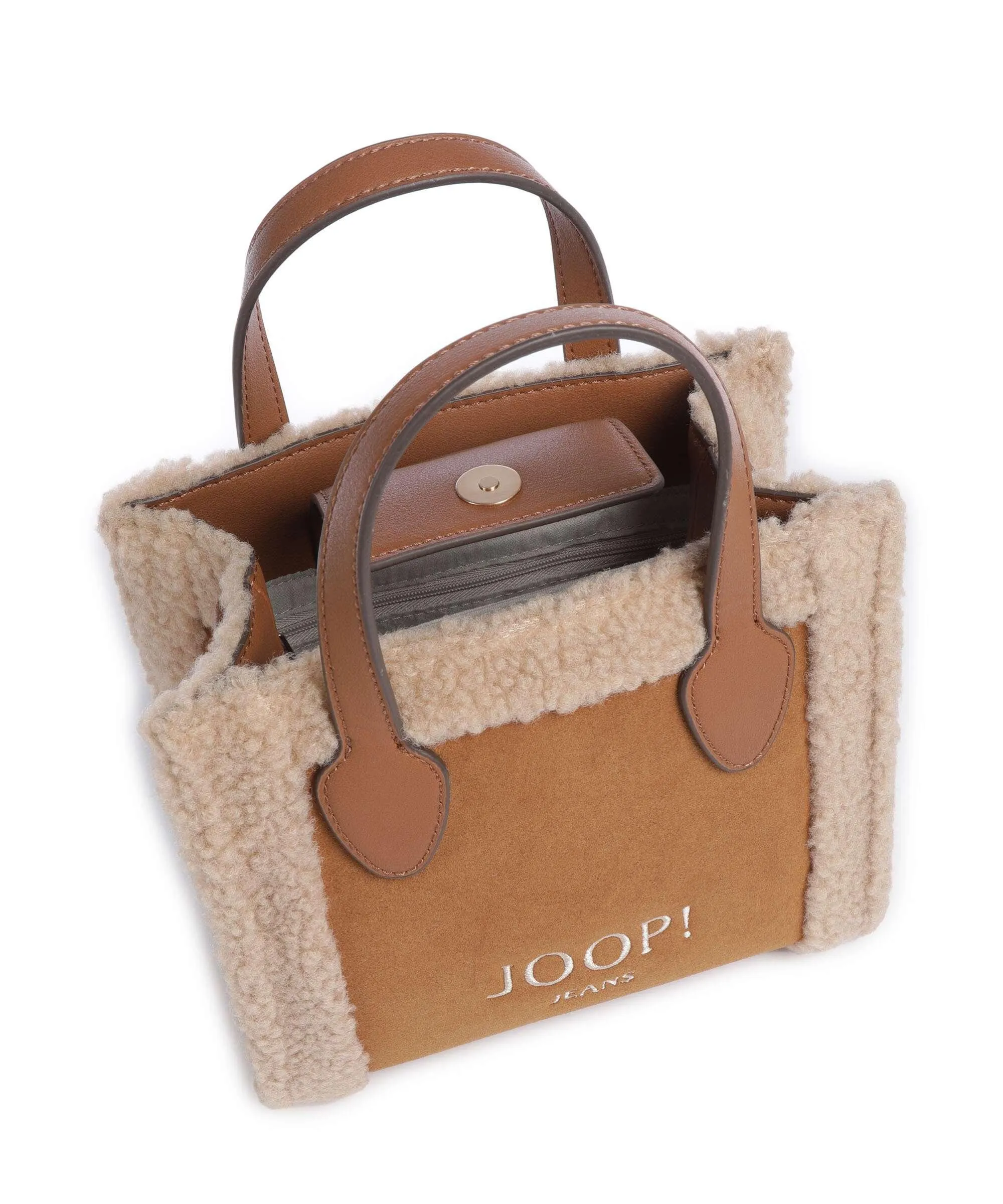  JOOP! Jeans Collo Aurelia Borsa a mano pelle scamosciata, pelle sintetica cognac  
