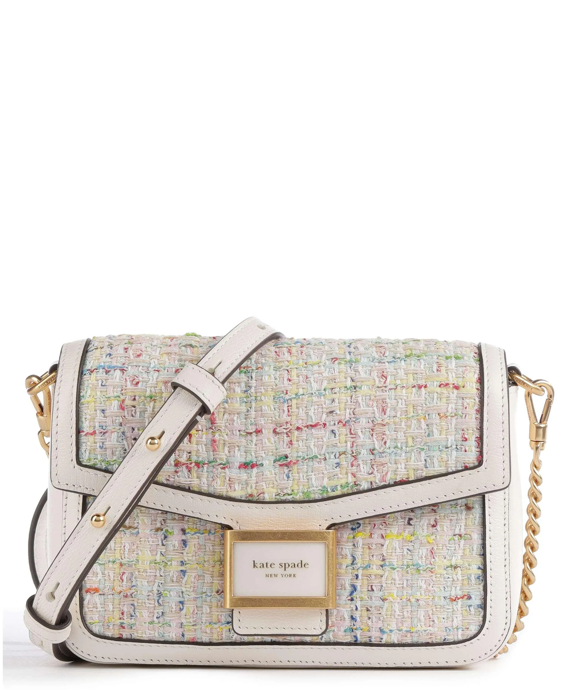  Kate Spade New York Katy Borsa a tracolla pelle a grana fine, tissu multicolore  