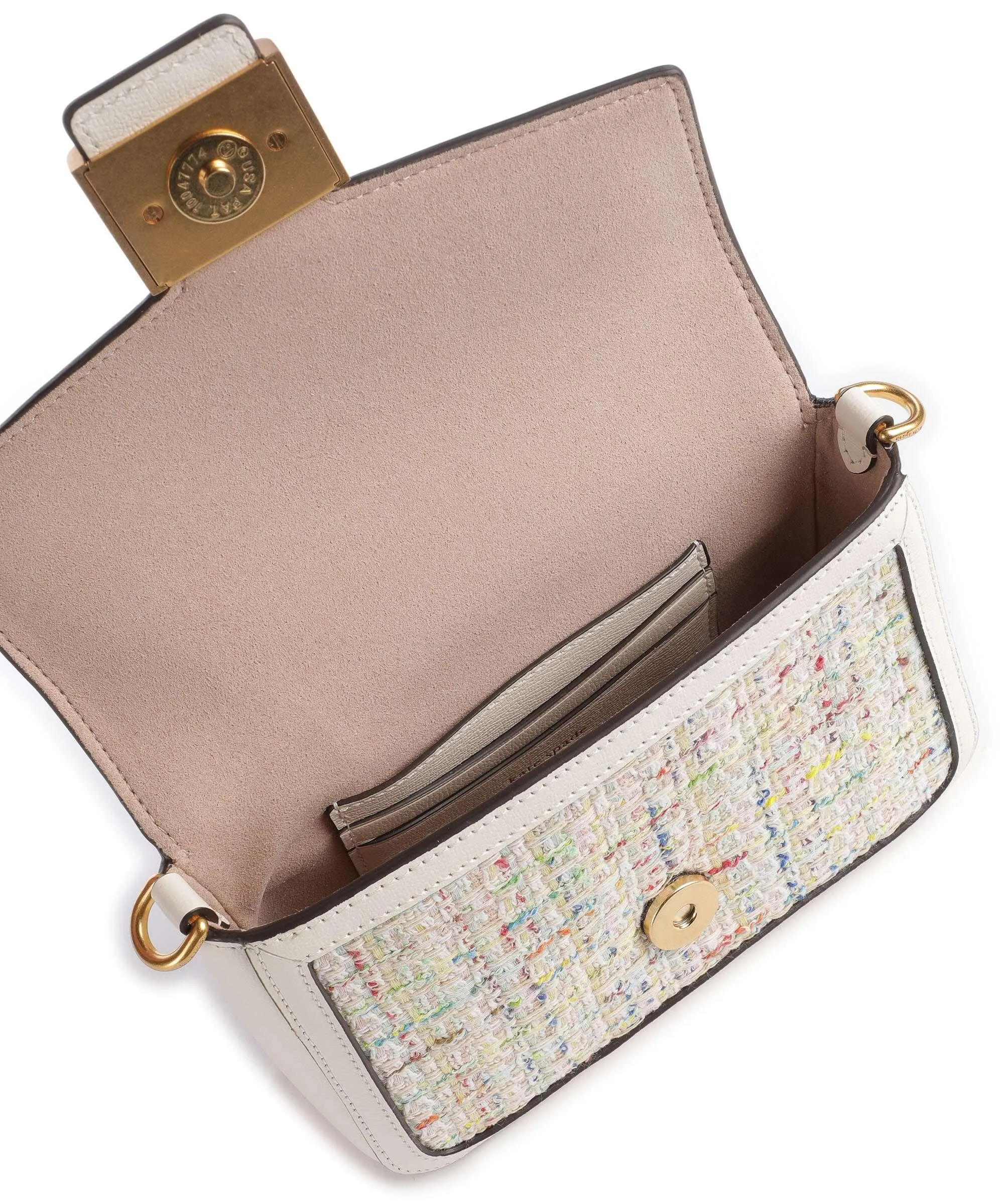  Kate Spade New York Katy Borsa a tracolla pelle a grana fine, tissu multicolore  