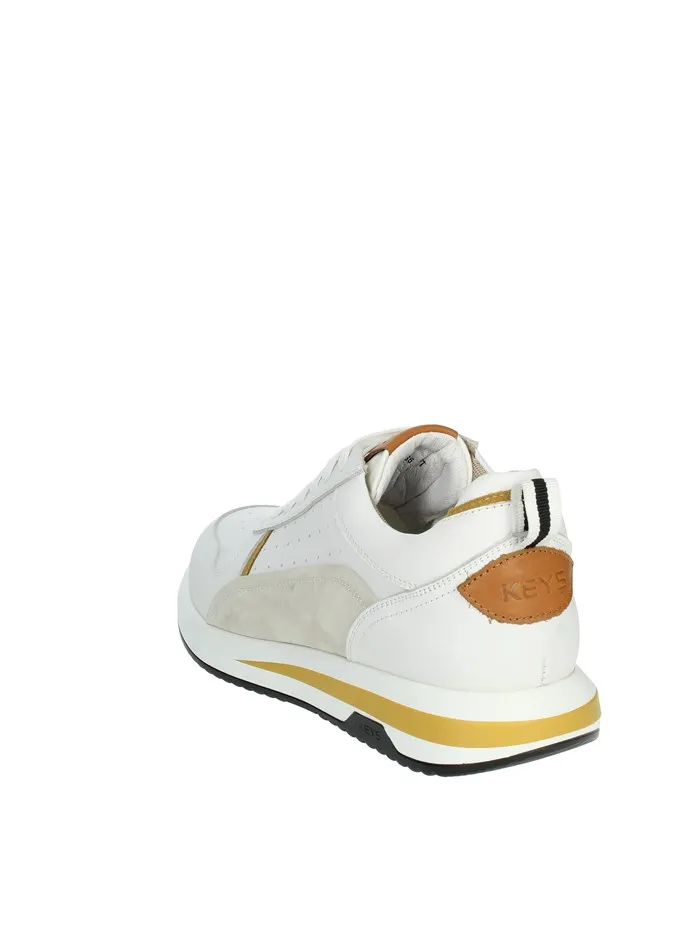 KEYS  SNEAKERS BASSA K-9270 BIANCO/CUOIO