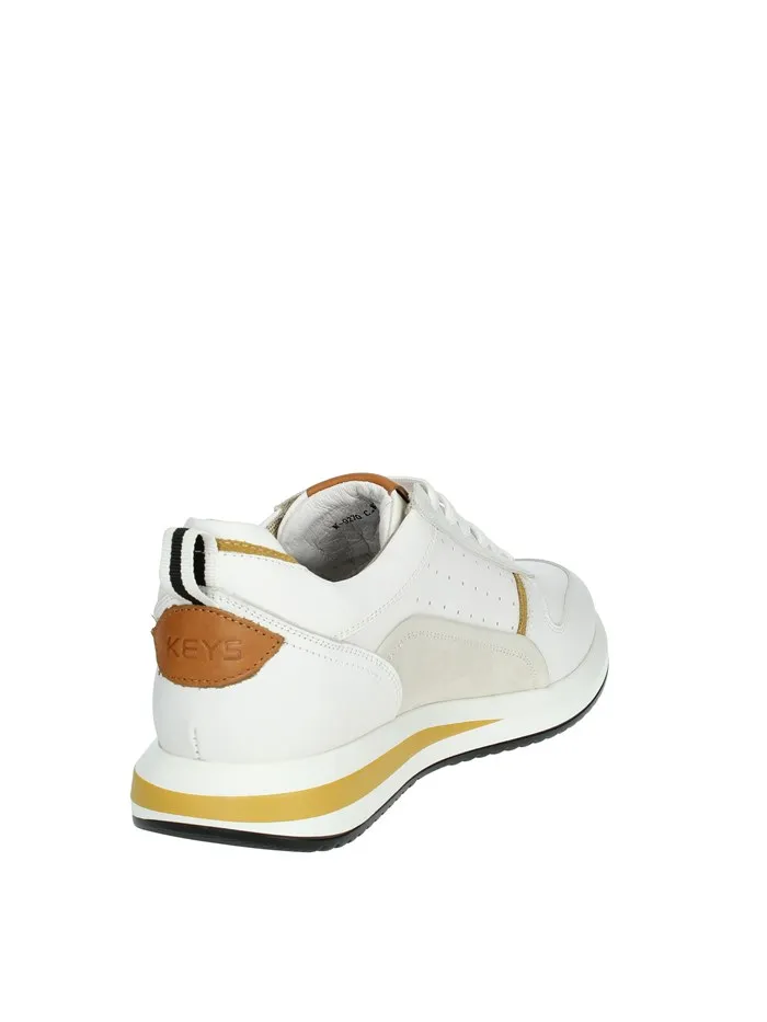 KEYS  SNEAKERS BASSA K-9270 BIANCO/CUOIO