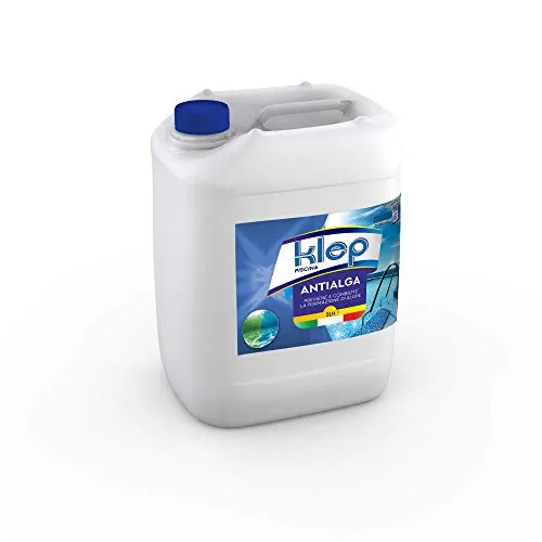 KLEP - ANTIALGA - ANTIALGHE SANIFICANTE SCHIARENTE AZZURRANTE per Piscina E Spa No Schiuma (5 LT)