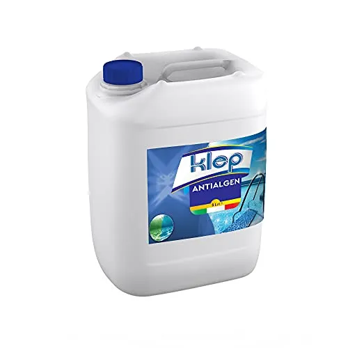 KLEP - ANTIALGA - ANTIALGHE SANIFICANTE SCHIARENTE AZZURRANTE per Piscina E Spa No Schiuma (5 LT)