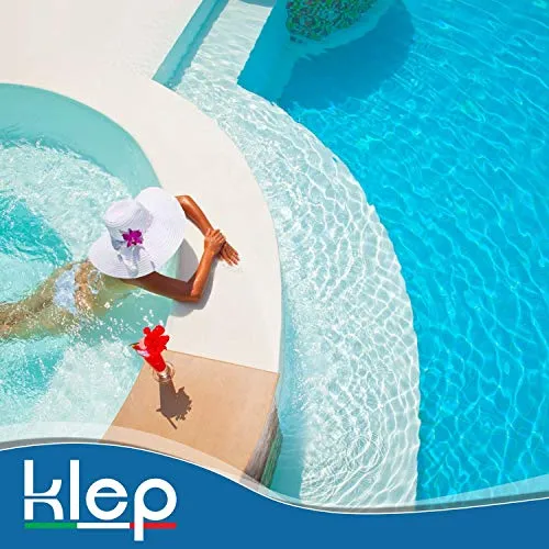 KLEP - ANTIALGA - ANTIALGHE SANIFICANTE SCHIARENTE AZZURRANTE per Piscina E Spa No Schiuma (5 LT)