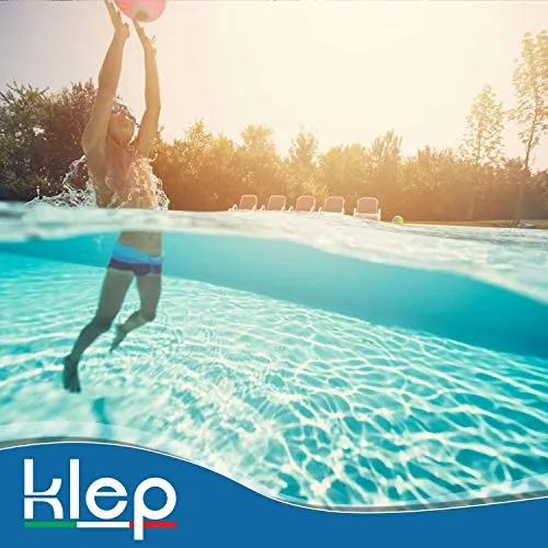 KLEP - ANTIALGA - ANTIALGHE SANIFICANTE SCHIARENTE AZZURRANTE per Piscina E Spa No Schiuma (5 LT)